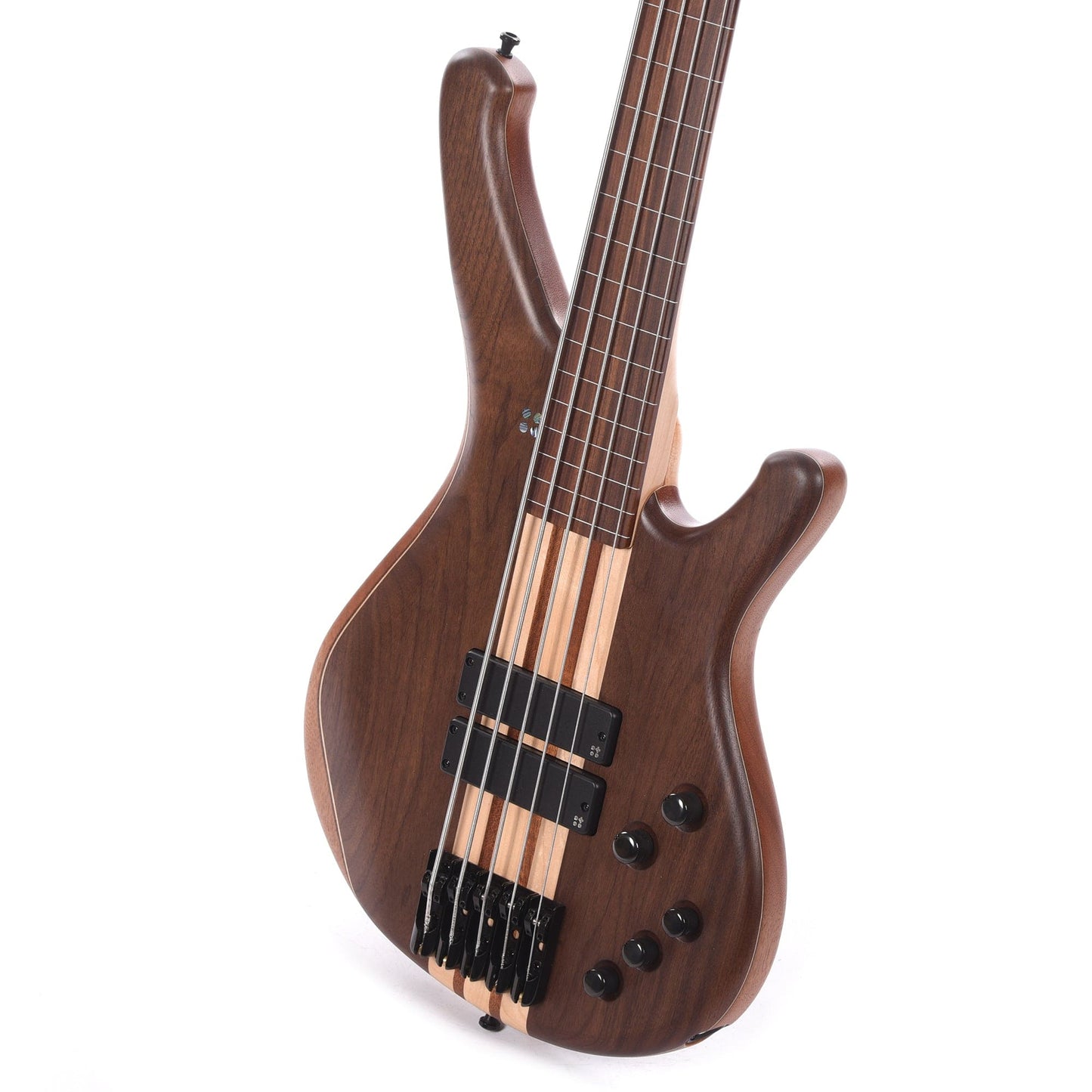 Sandberg Classic Booster Fretless 5-String Walnut Natural w/Matching Headstock Bass Guitars / Fretless