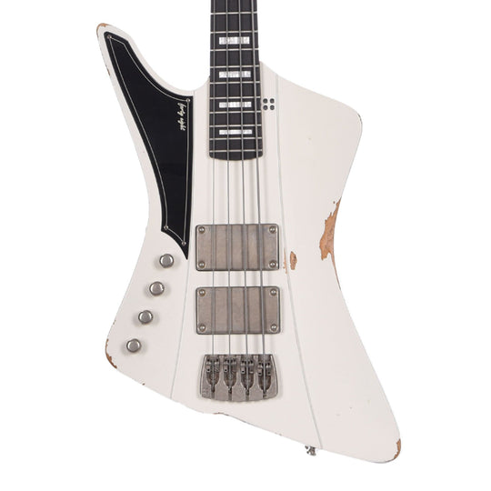Sandberg Forty Eight LEFTY Hardcore Aged Virgin White Bass Guitars / Left-Handed