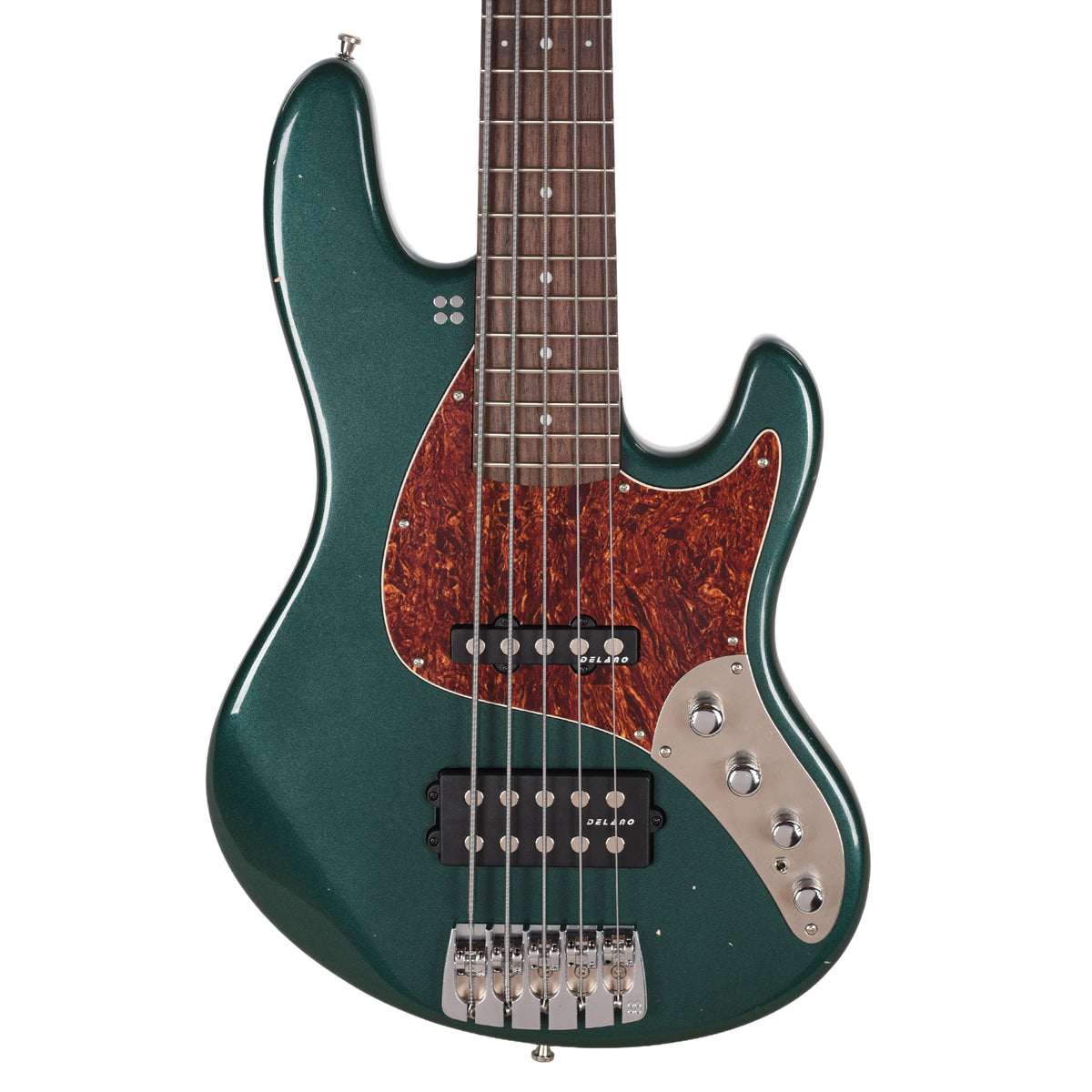 Sandberg California TM 5-String Soft Aged British Racing Green Bass Guitars