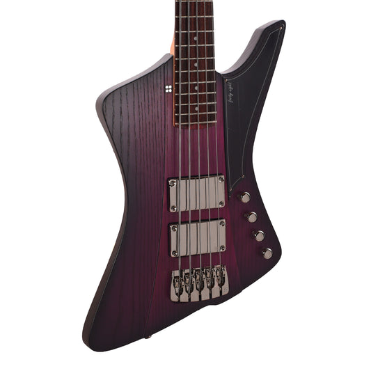 Sandberg Forty Eight 5-String Matte Violetburst w/Matching Headstock Bass Guitars