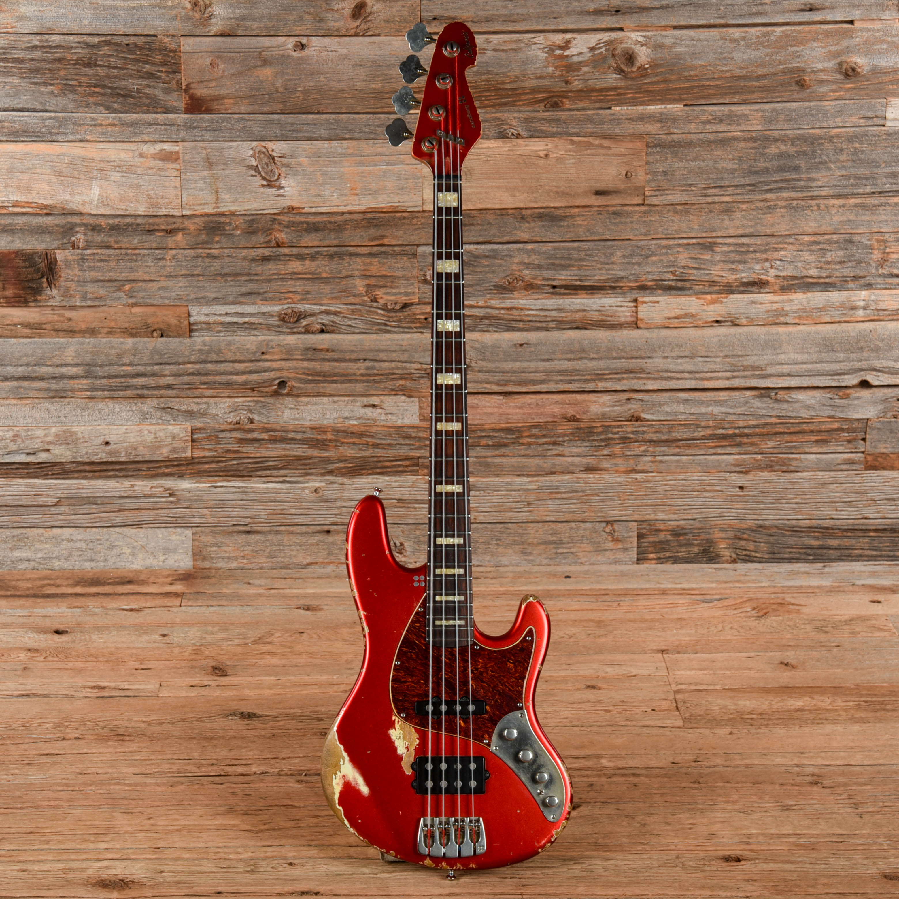 Sandberg TM4 Hardcore Aged Candy Apple Red 2020 Bass Guitars
