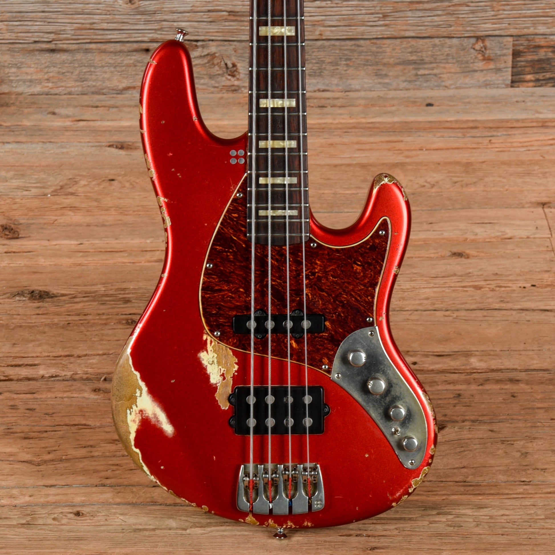 Sandberg TM4 Hardcore Aged Candy Apple Red 2020 Bass Guitars