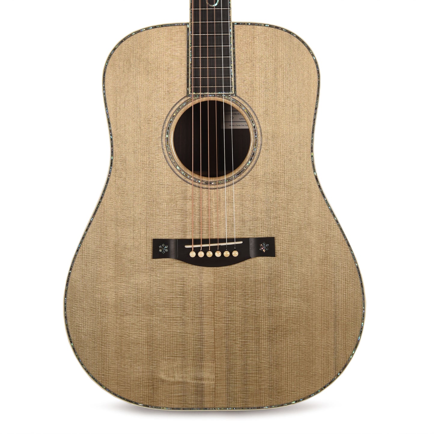 Santa Cruz D Blue Sitka Spruce/Indian Rosewood Natural Acoustic Guitars / Dreadnought
