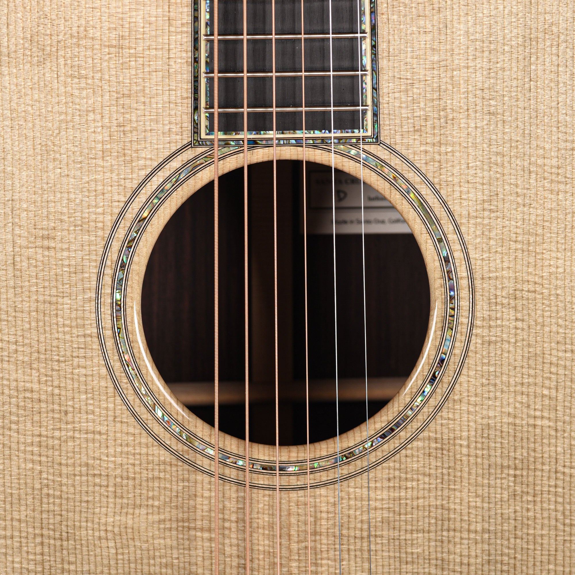 Santa Cruz D Blue Sitka Spruce/Indian Rosewood Natural Acoustic Guitars / Dreadnought