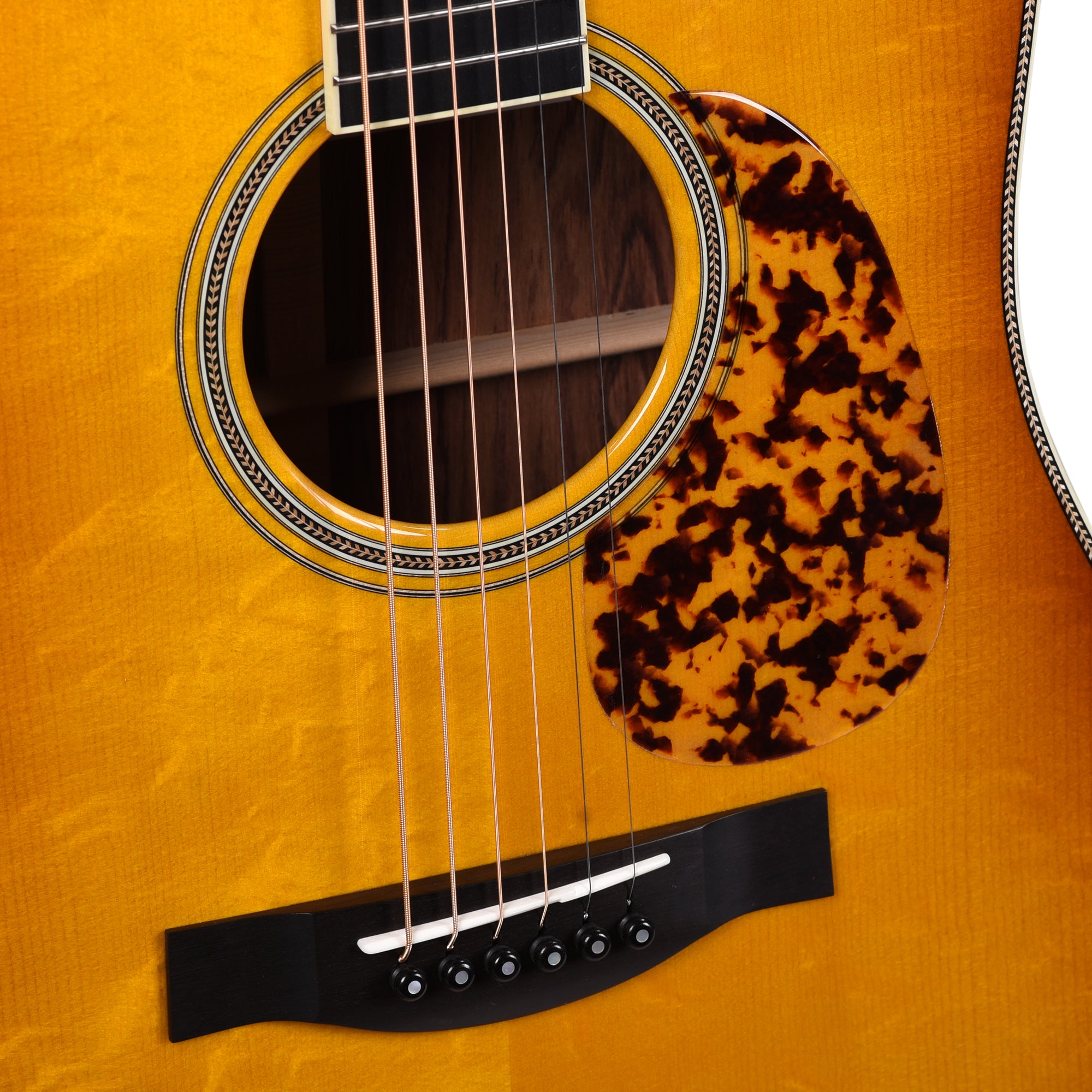 Santa Cruz D/PW Bearclaw German Spruce/Honduran Rosewood Georgia Peach Sunburst Acoustic Guitars / Dreadnought