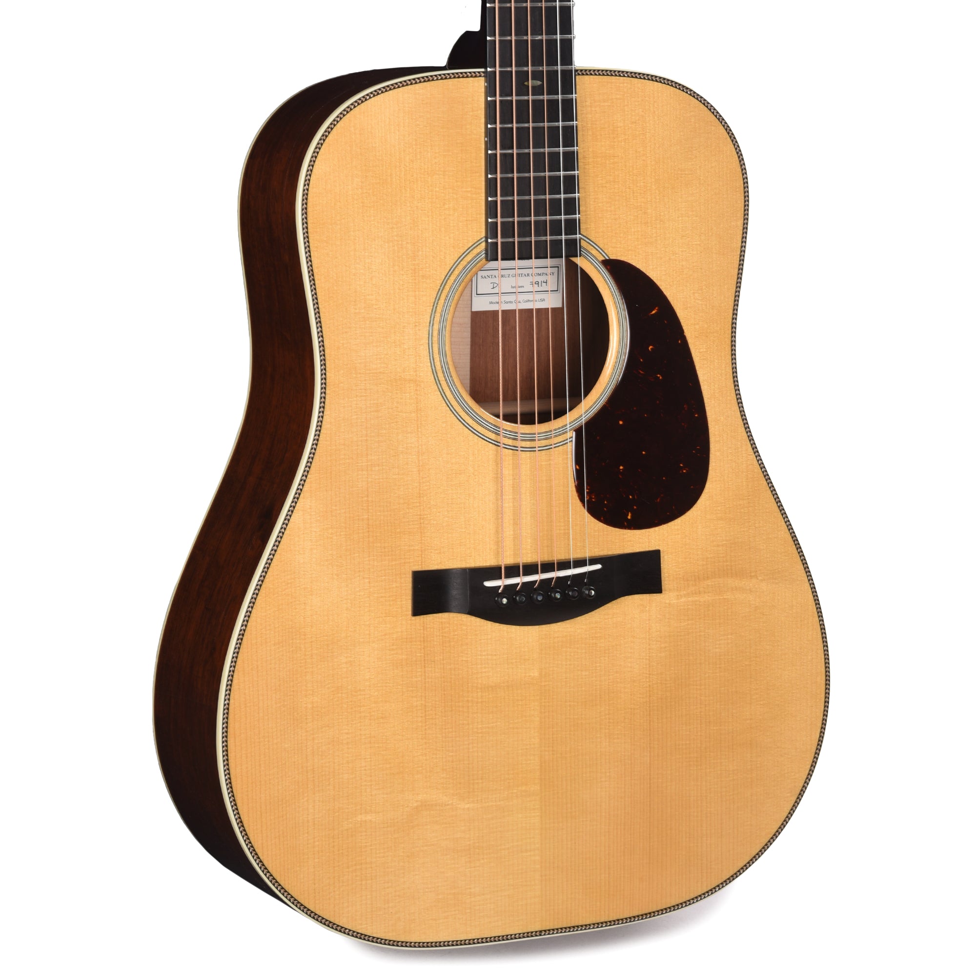 Santa Cruz Guitar Company D/PW 1930s Old Growth Adirondack Spruce/Honduran Rosewood Vintage Tint Acoustic Guitars / Dreadnought