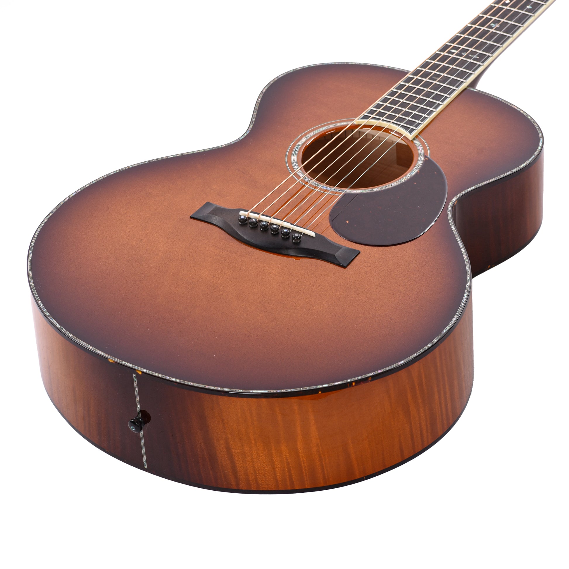 Santa Cruz F Model Bearclaw German Spruce/Flamed Maple Full Body Sunburst Acoustic Guitars / OM and Auditorium