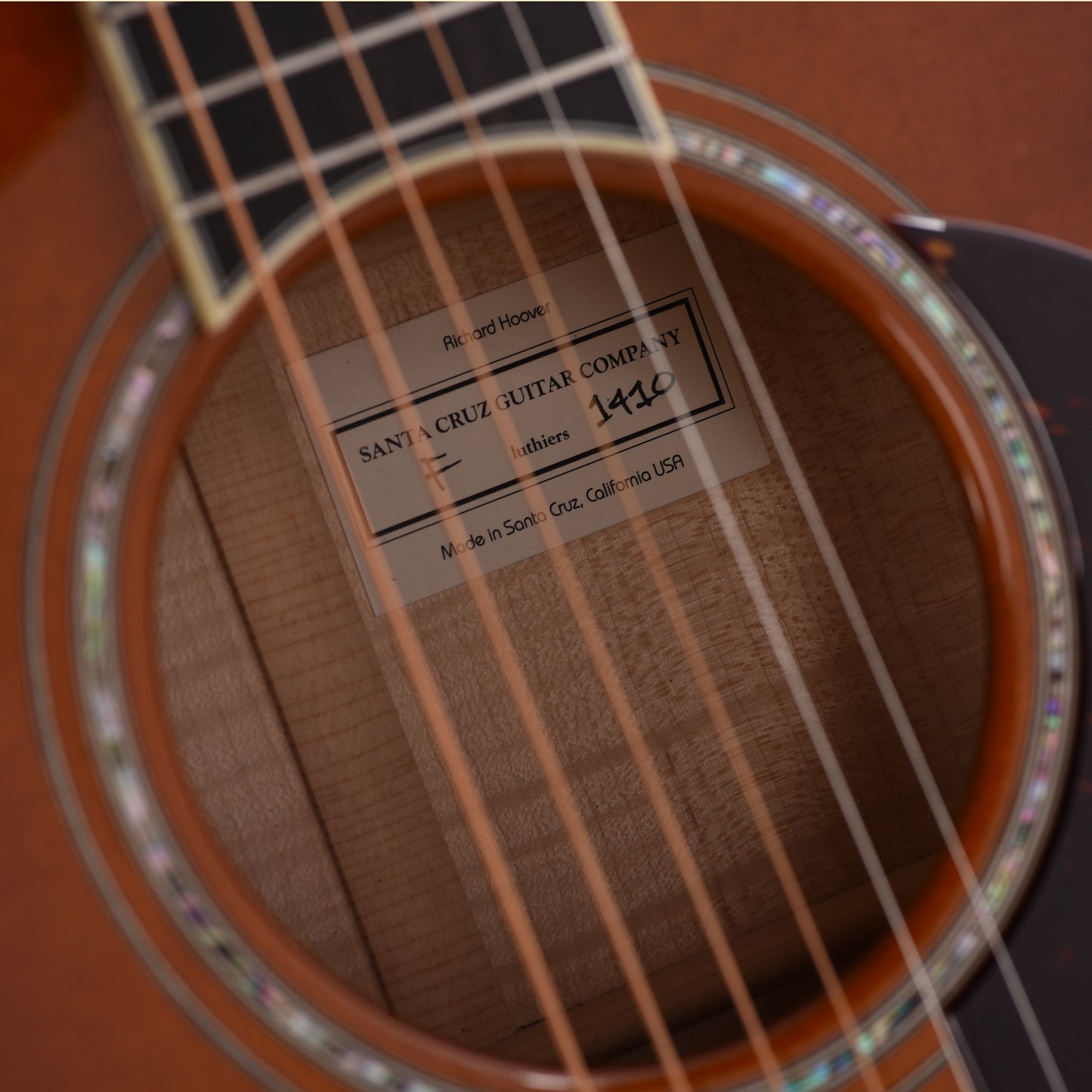 Santa Cruz F Model Bearclaw German Spruce/Flamed Maple Full Body Sunburst Acoustic Guitars / OM and Auditorium