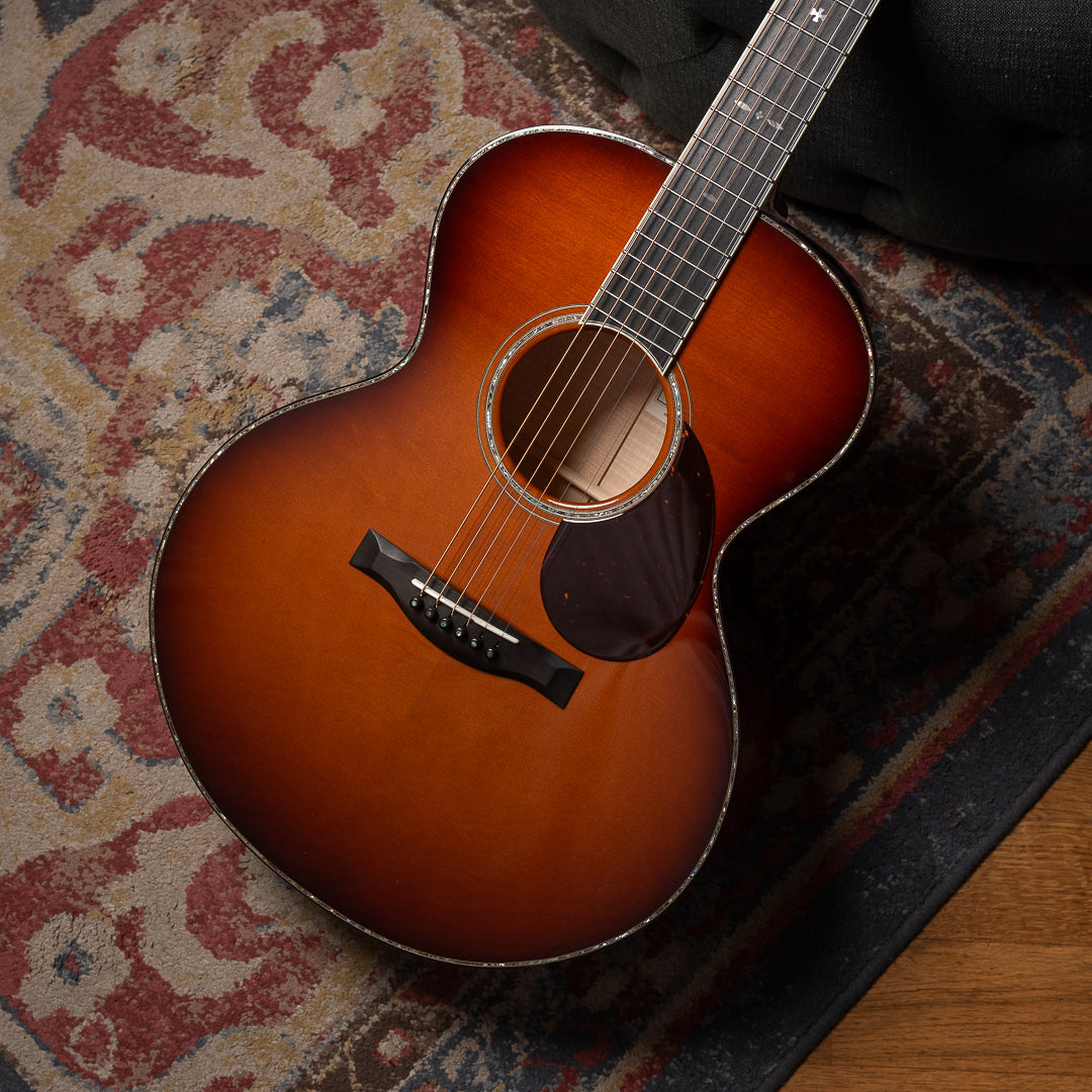 Santa Cruz F Model Bearclaw German Spruce/Flamed Maple Full Body Sunburst Acoustic Guitars / OM and Auditorium