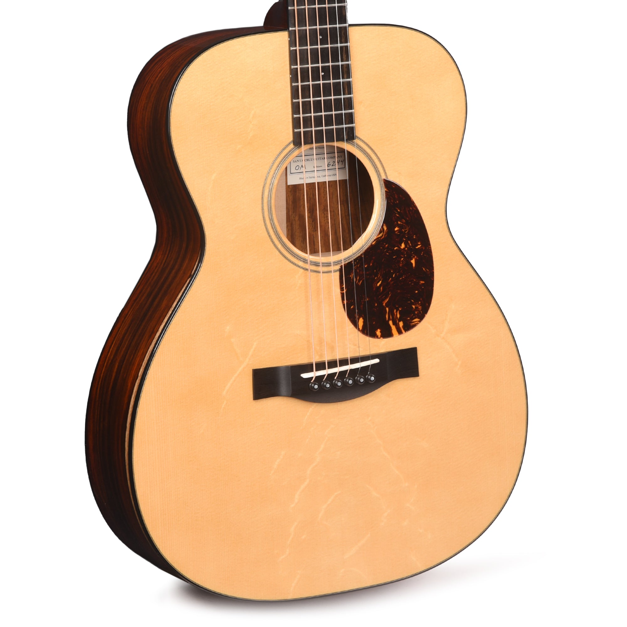 Santa Cruz OM/PW Bearclaw German Spruce/Cocobolo Vintage Tint Acoustic Guitars / OM and Auditorium