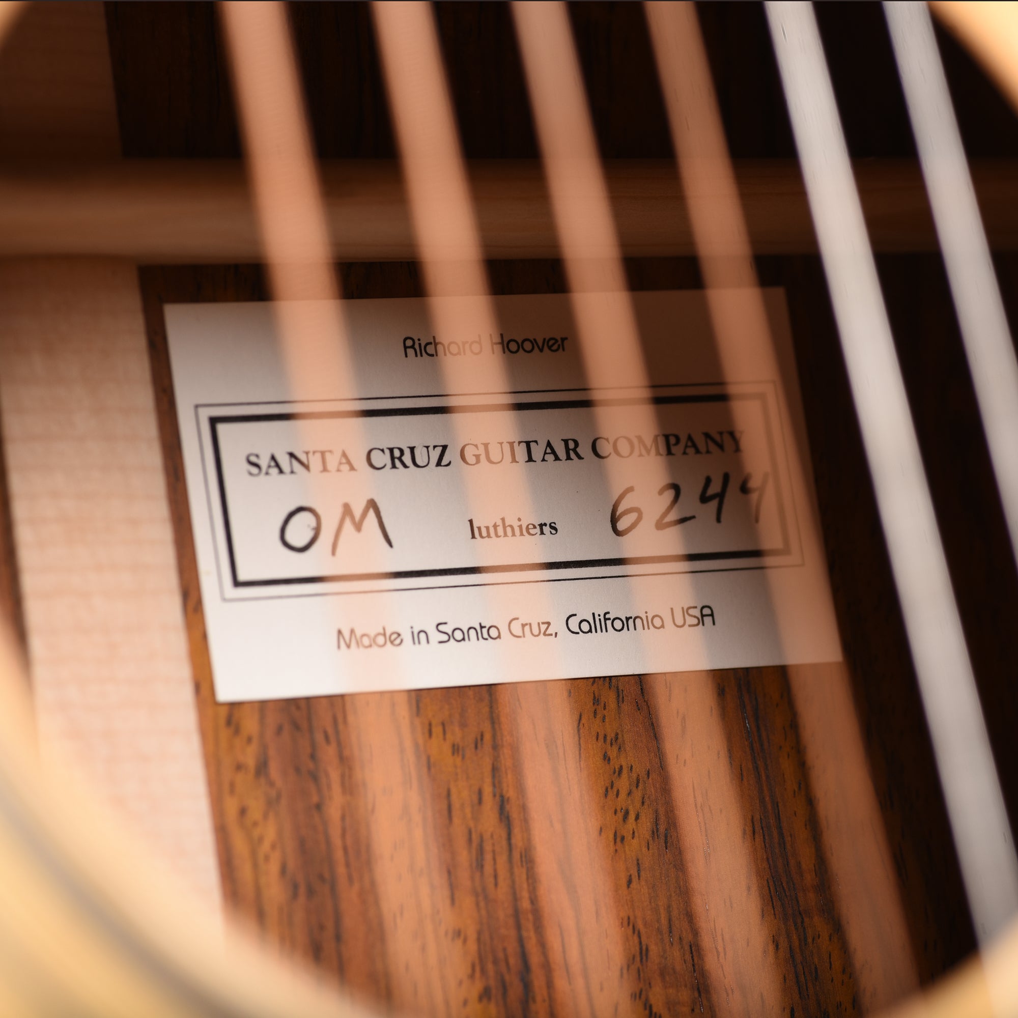 Santa Cruz OM/PW Bearclaw German Spruce/Cocobolo Vintage Tint Acoustic Guitars / OM and Auditorium