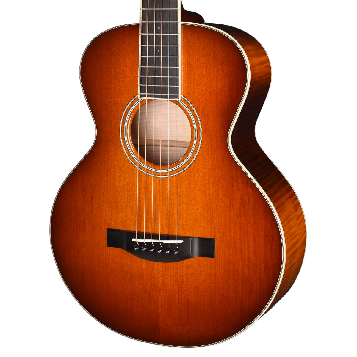 Santa Cruz Firefly Cedar/Flamed Maple Perimeter Sunburst Acoustic Guitars