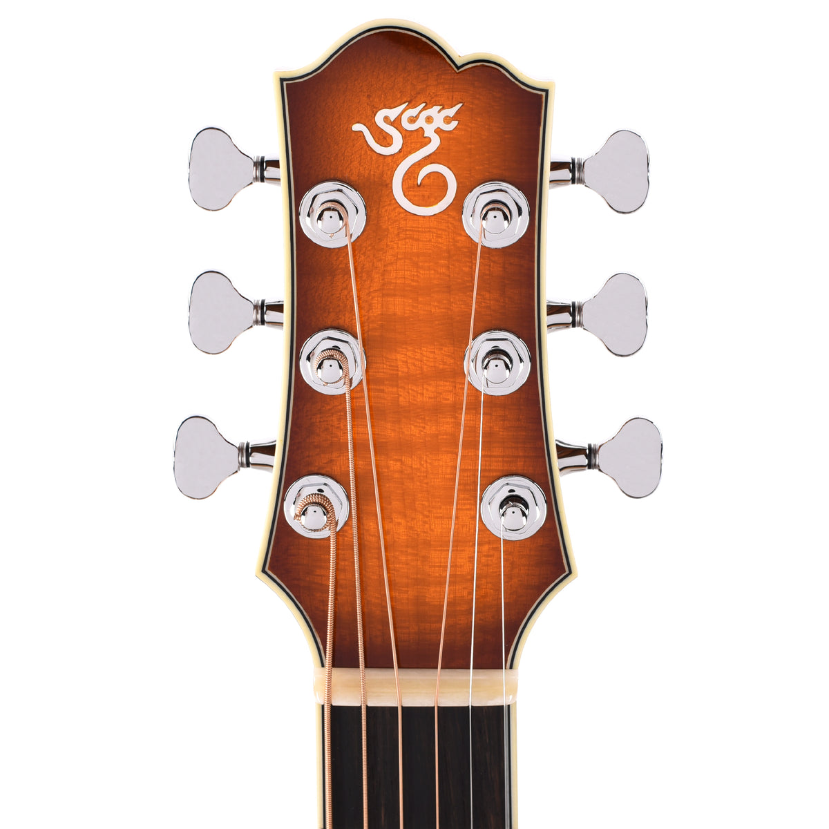 Santa Cruz Firefly Cedar/Flamed Maple Perimeter Sunburst Acoustic Guitars