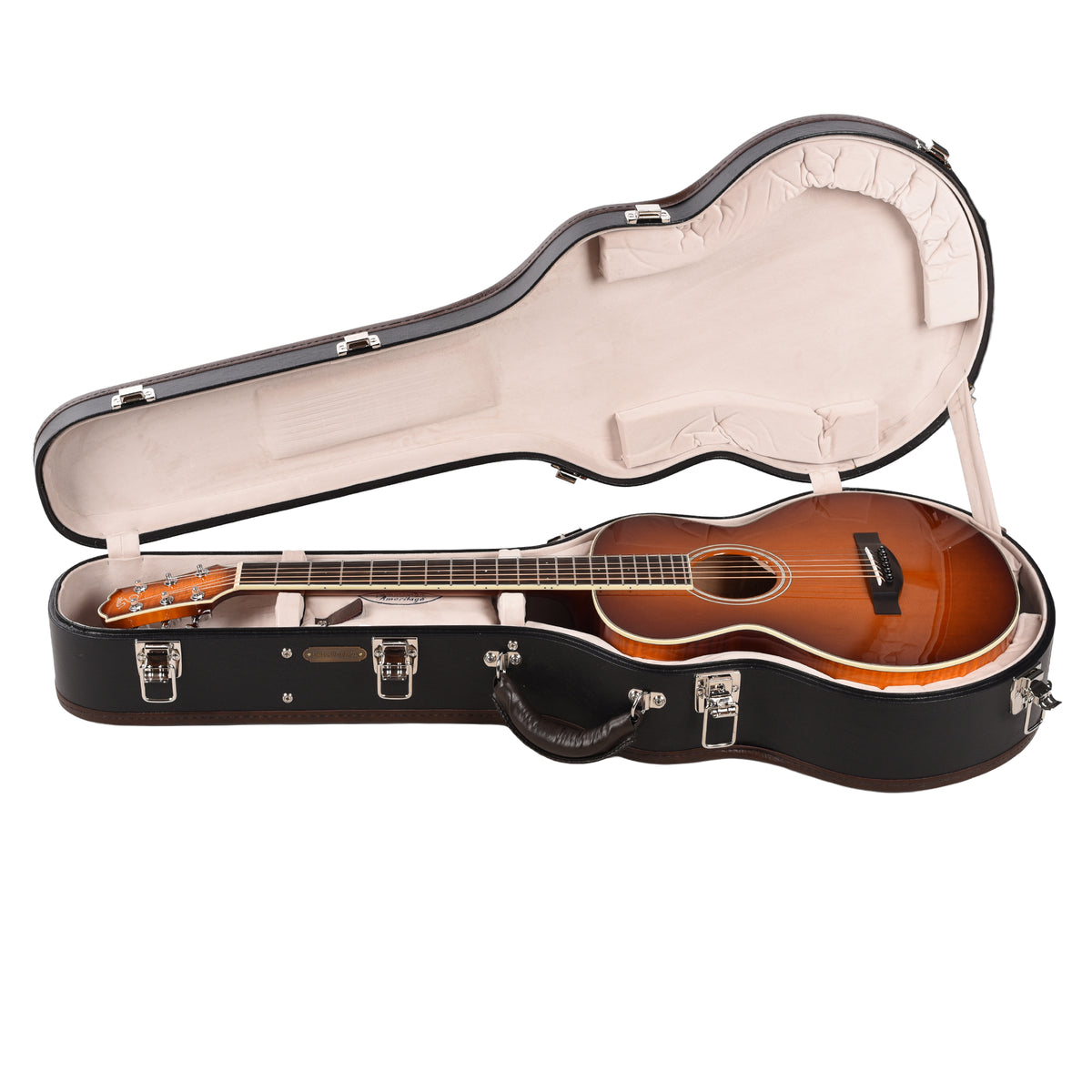 Santa Cruz Firefly Cedar/Flamed Maple Perimeter Sunburst Acoustic Guitars