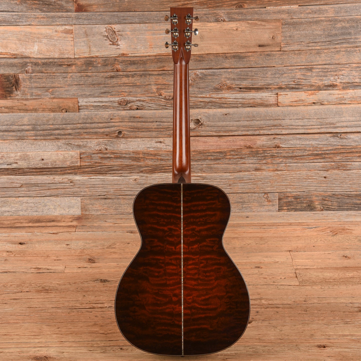Santa Cruz OM "The Tree" Quilted Mahogany and "Tunnel 13" Redwood Natural Acoustic Guitars