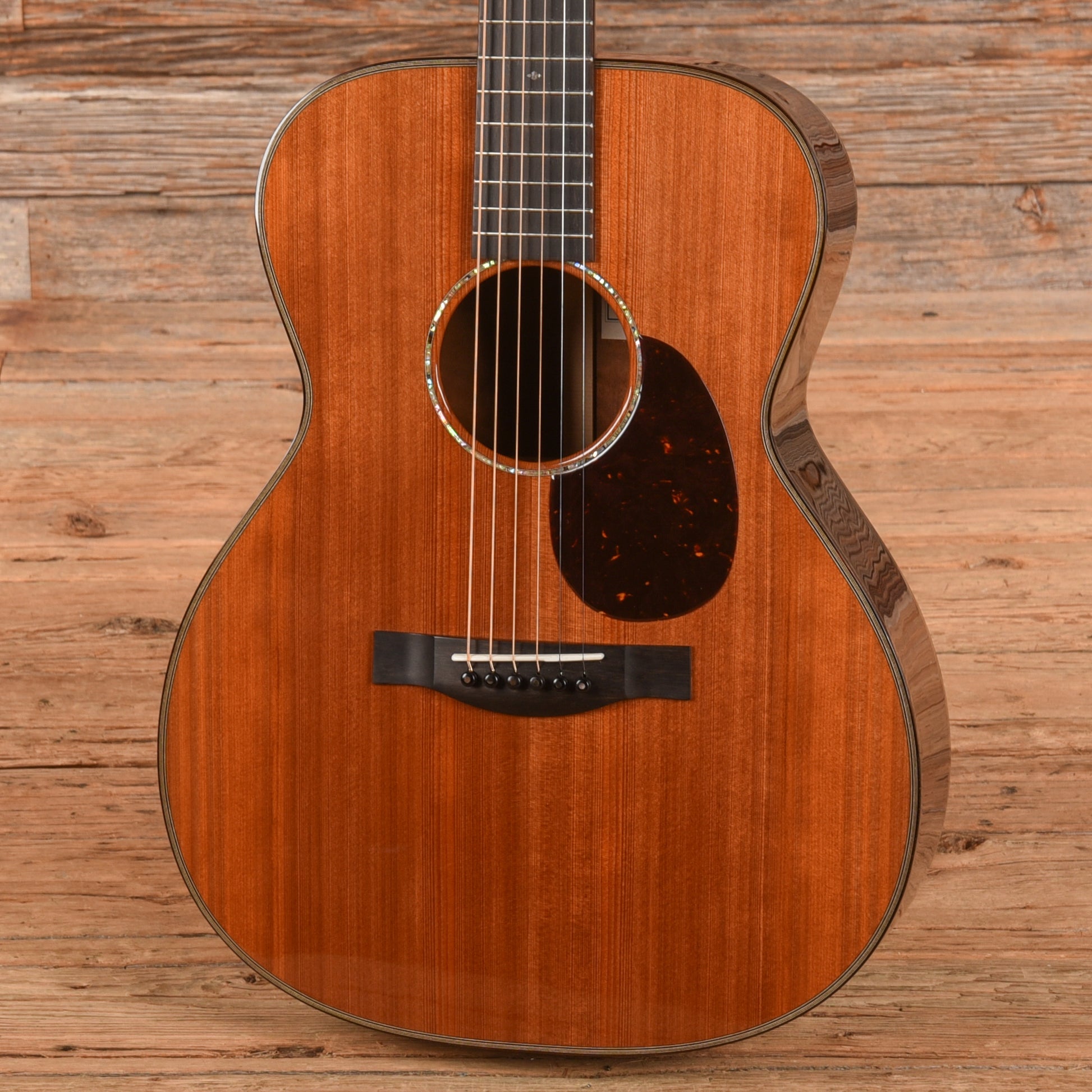 Santa Cruz OM "The Tree" Quilted Mahogany and "Tunnel 13" Redwood Natural Acoustic Guitars