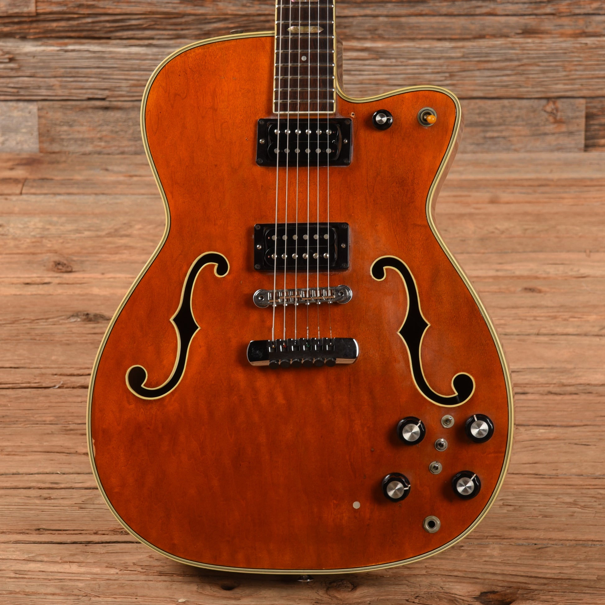 Santly 2 Pickup Hollwobody Sunburst Electric Guitars / Hollow Body