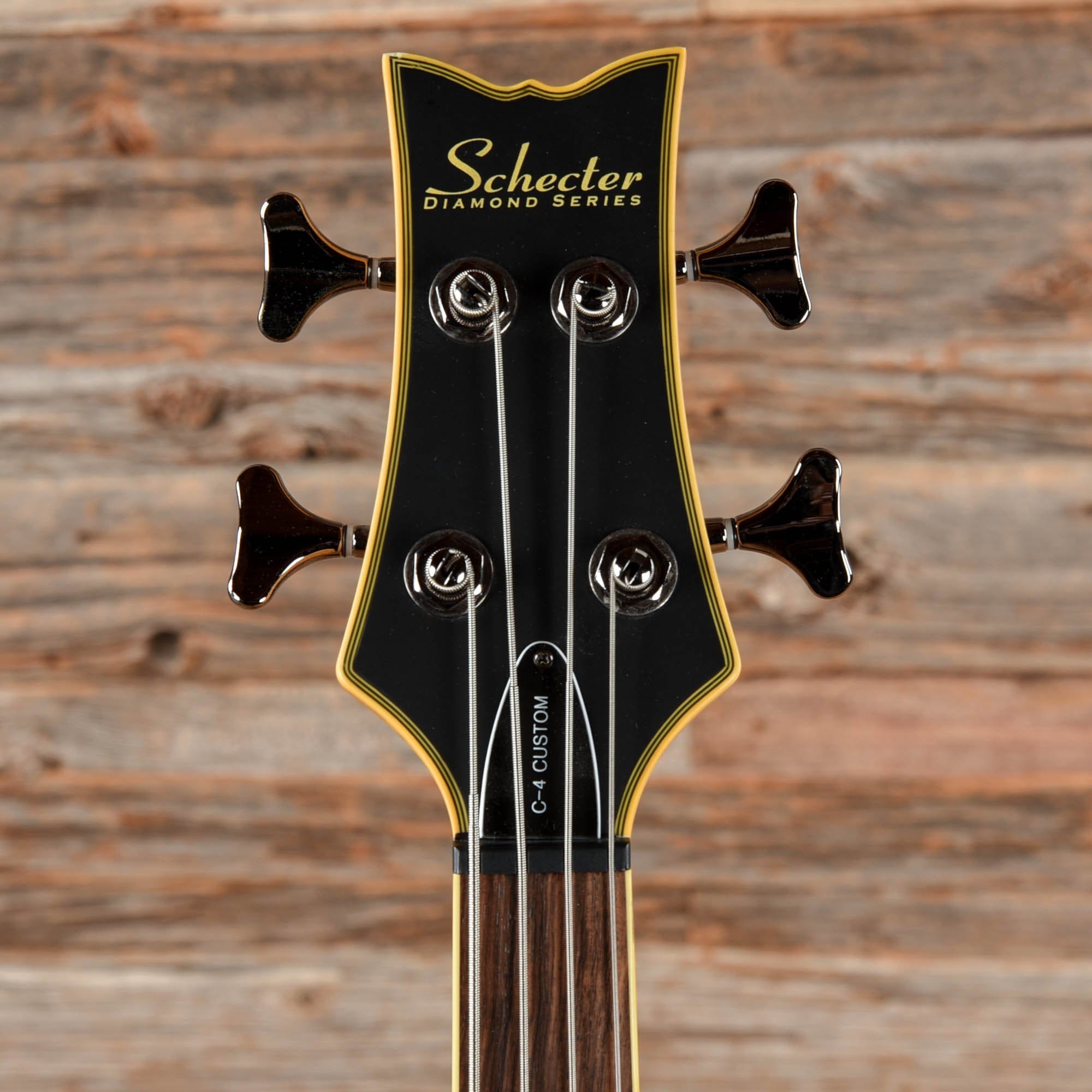 Schecter C-4 Custom Black Bass Guitars / 4-String