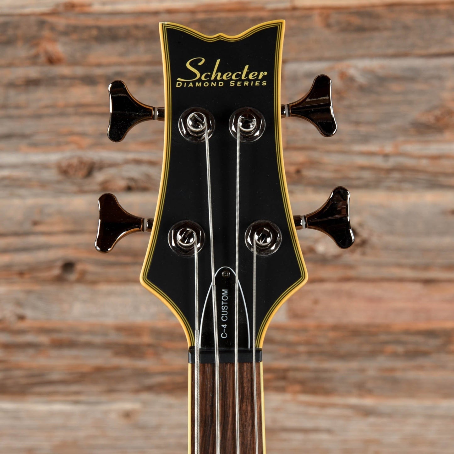 Schecter C-4 Custom Black Bass Guitars / 4-String