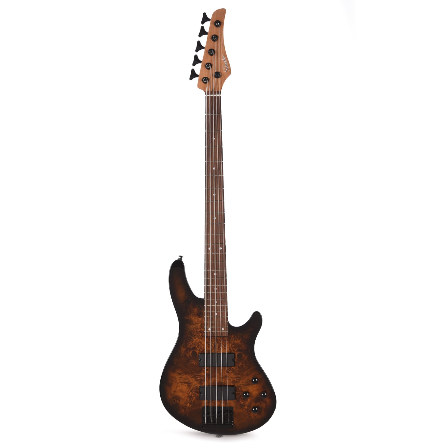 Schecter C-5 Standard Bass Guitar Tobacco Burl Bass Guitars / 4-String