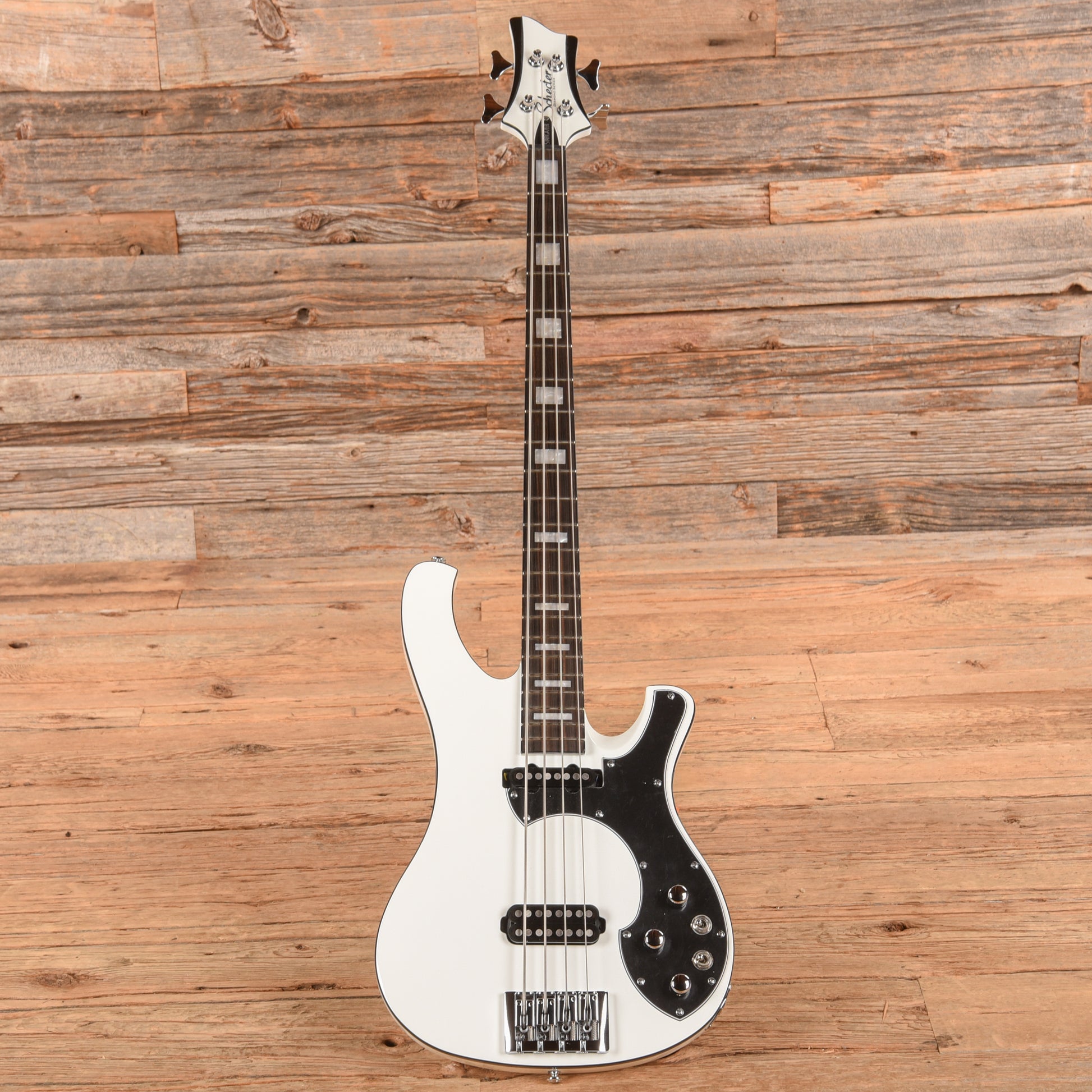 Schecter Stargazer-4 Bass Gloss White 2024 Bass Guitars / 4-String