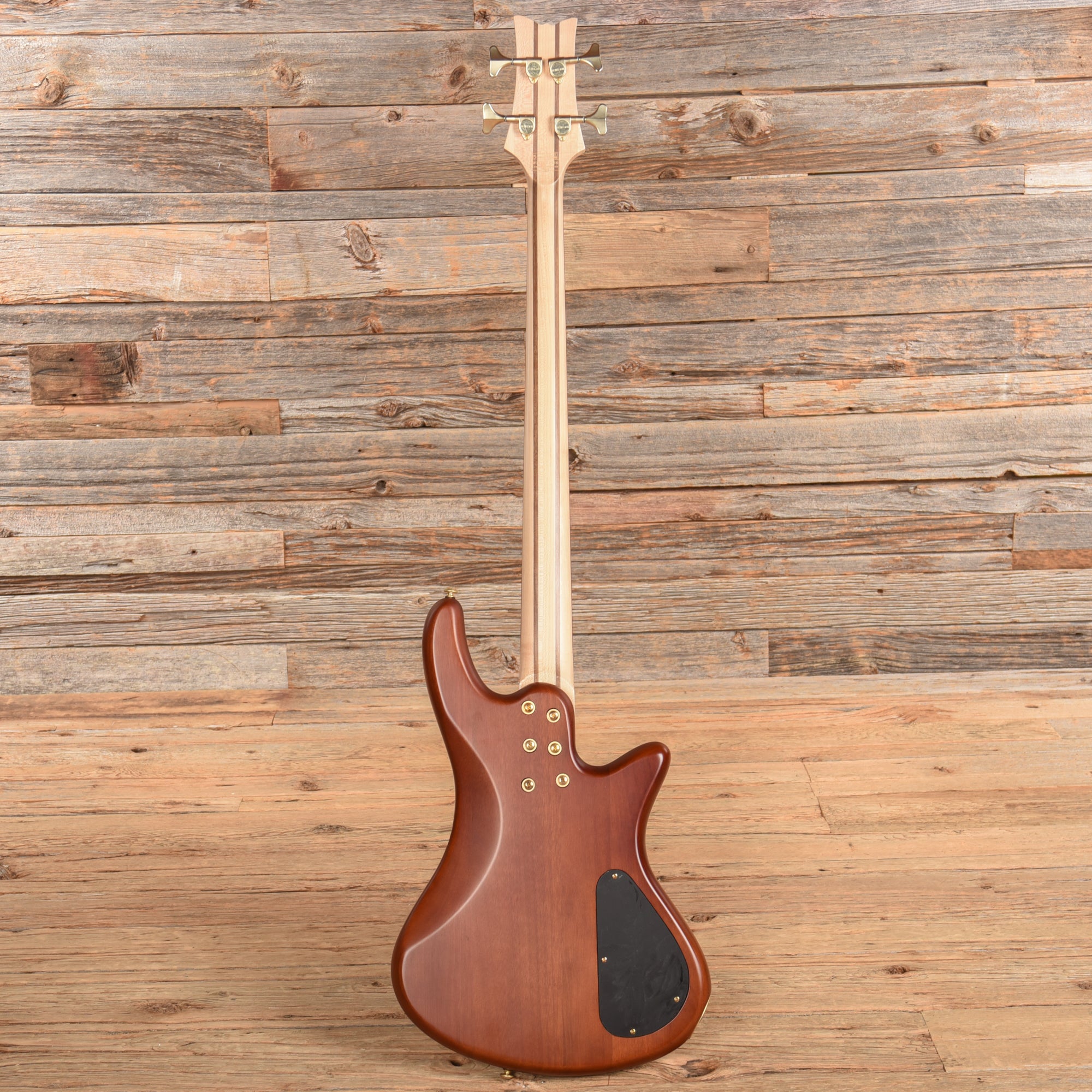 Schecter Stiletto Custom-4 Active Natural Satin 2022 LEFTY Bass Guitars / 4-String