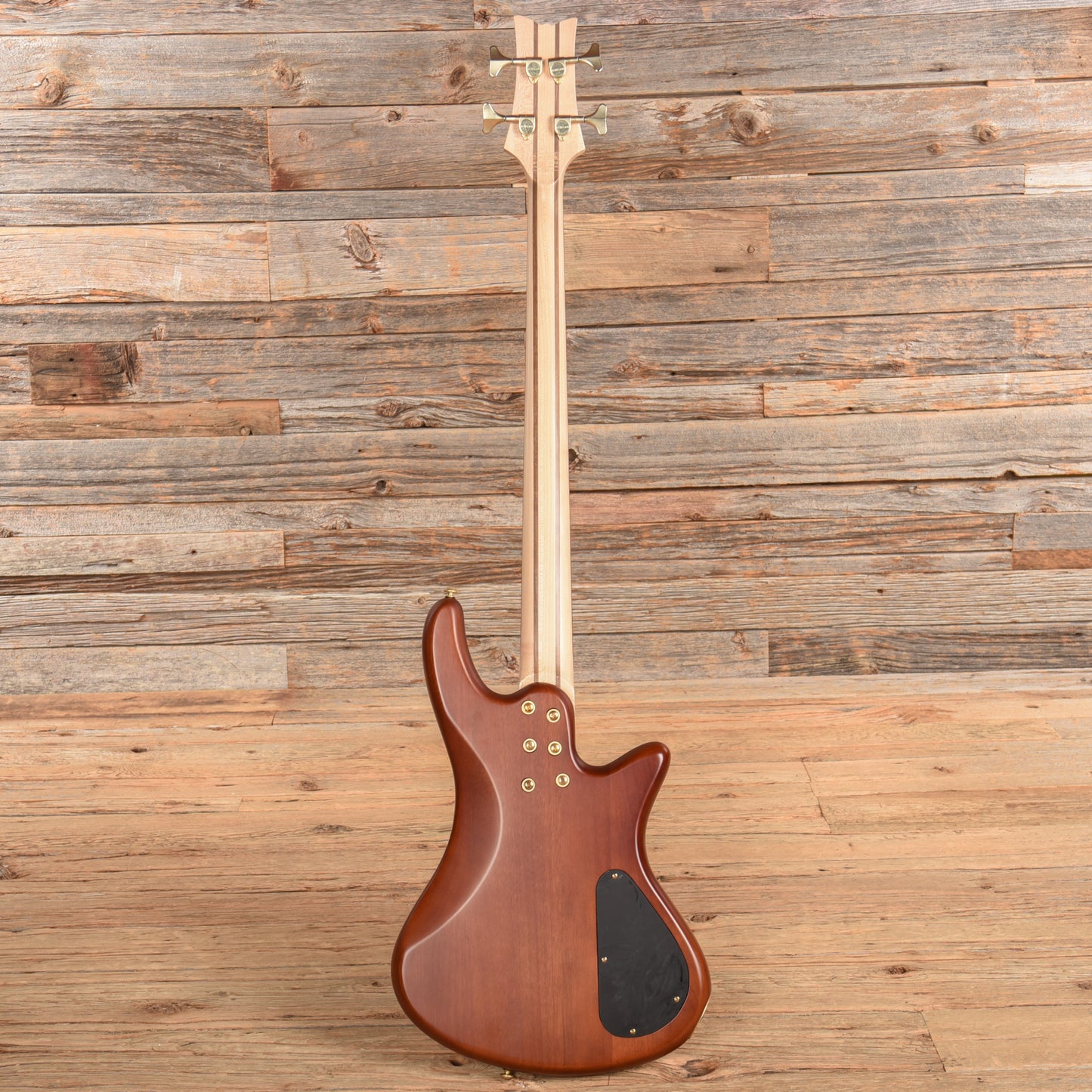 Schecter Stiletto Custom-4 Active Natural Satin 2022 LEFTY Bass Guitars / 4-String