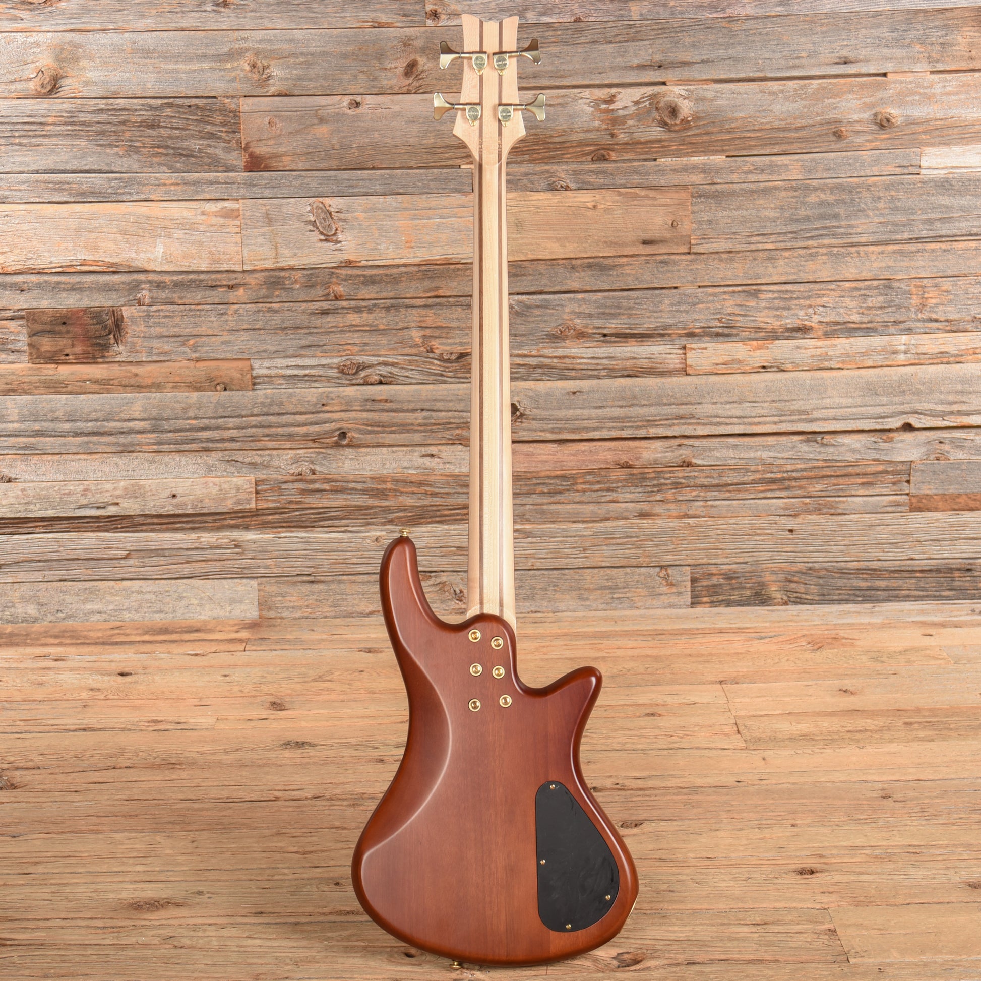 Schecter Stiletto Custom-4 Active Natural Satin 2022 LEFTY Bass Guitars / 4-String
