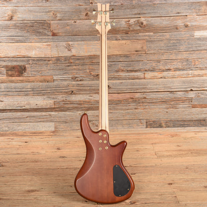 Schecter Stiletto Custom-4 Active Natural Satin 2022 LEFTY Bass Guitars / 4-String