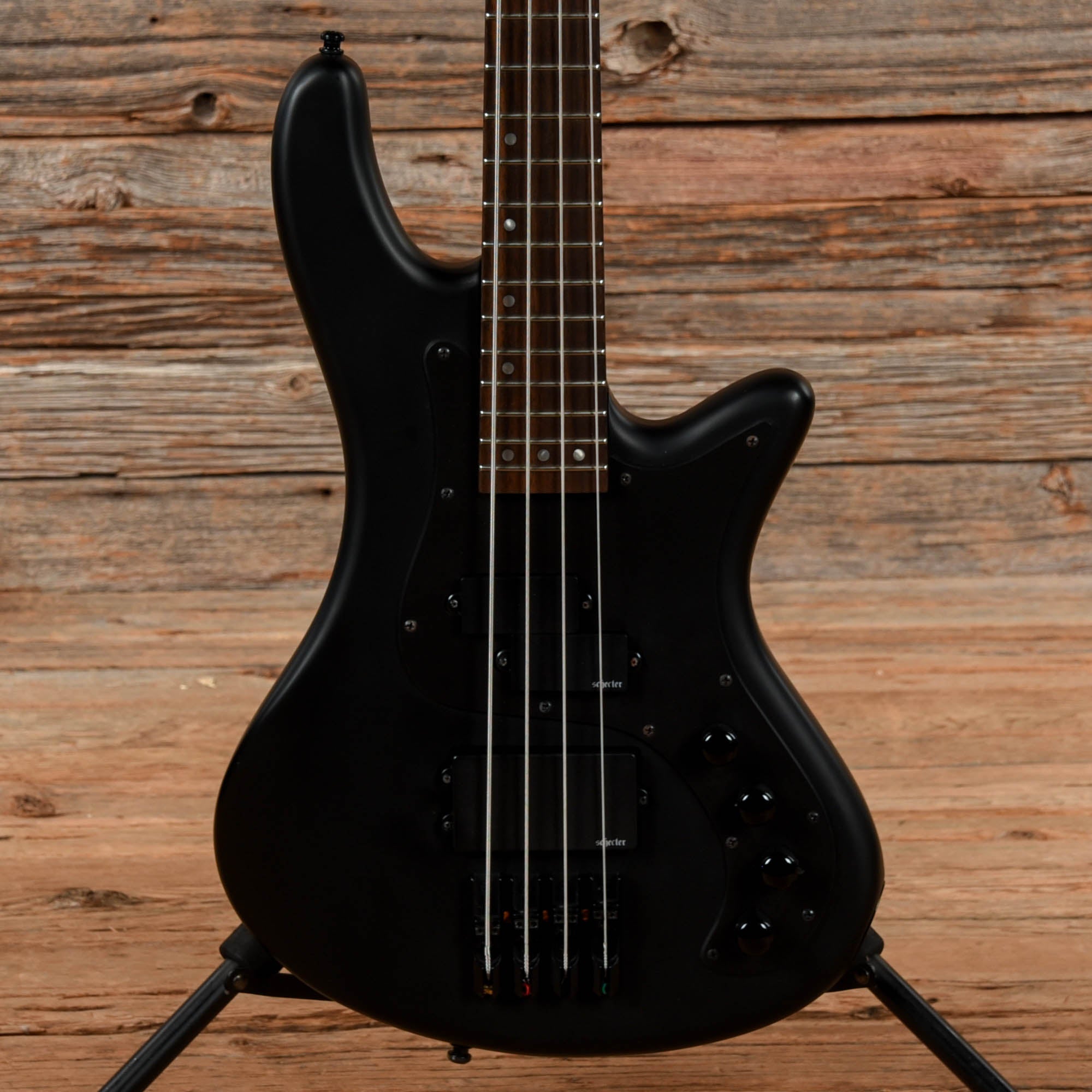 Schecter Stiletto Stealth-4 Satin Black 2019 Bass Guitars / 4-String