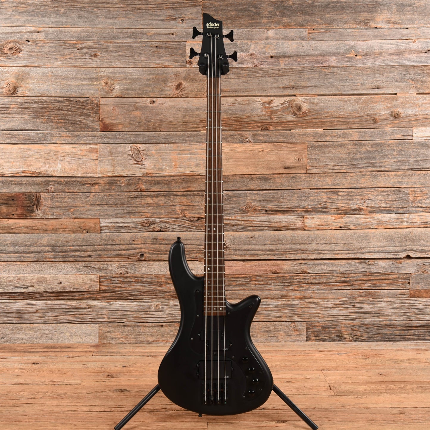 Schecter Stiletto Stealth-4 Satin Black 2019 Bass Guitars / 4-String
