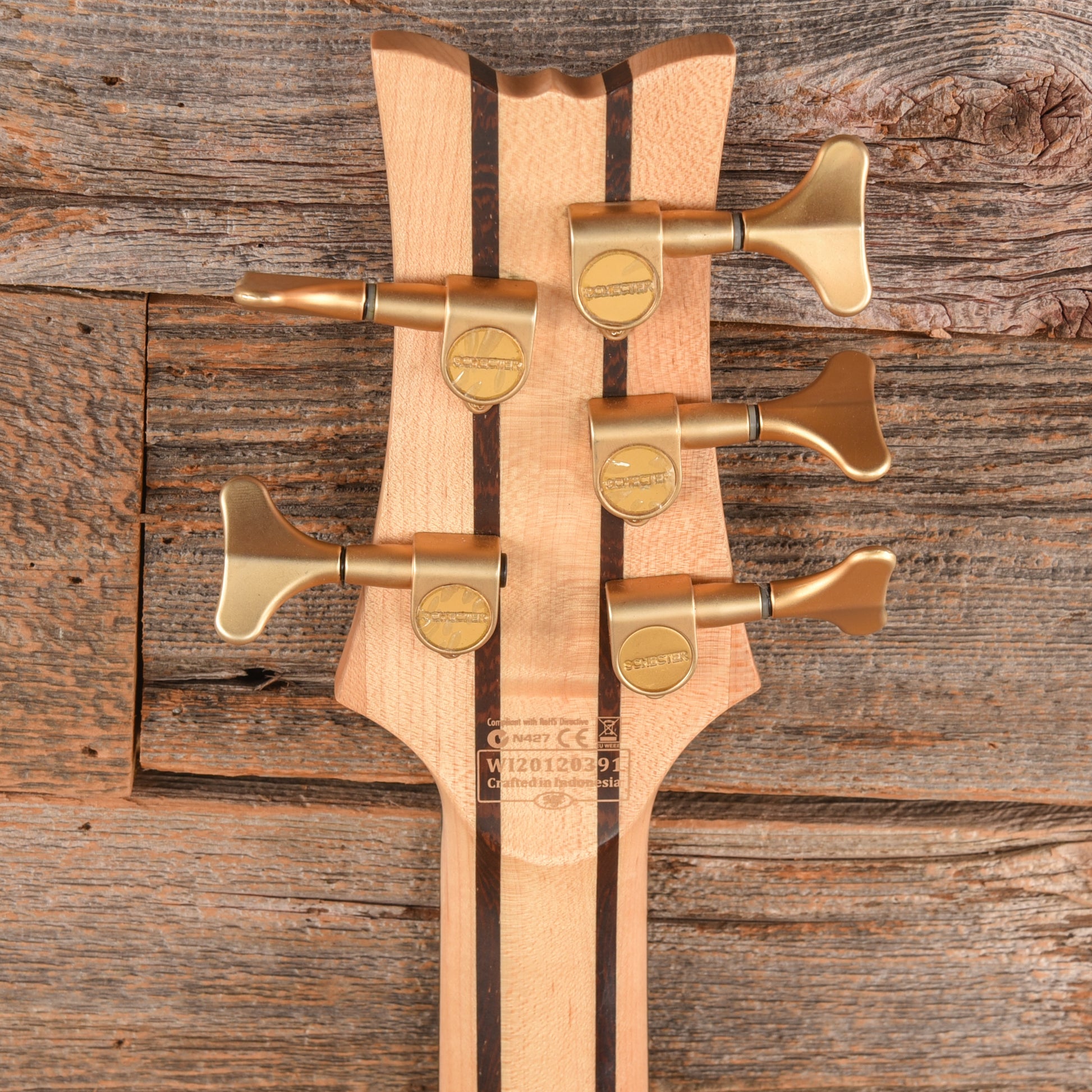 Schecter Stiletto Custom-5 Natural 2020 Bass Guitars / 5-String or More