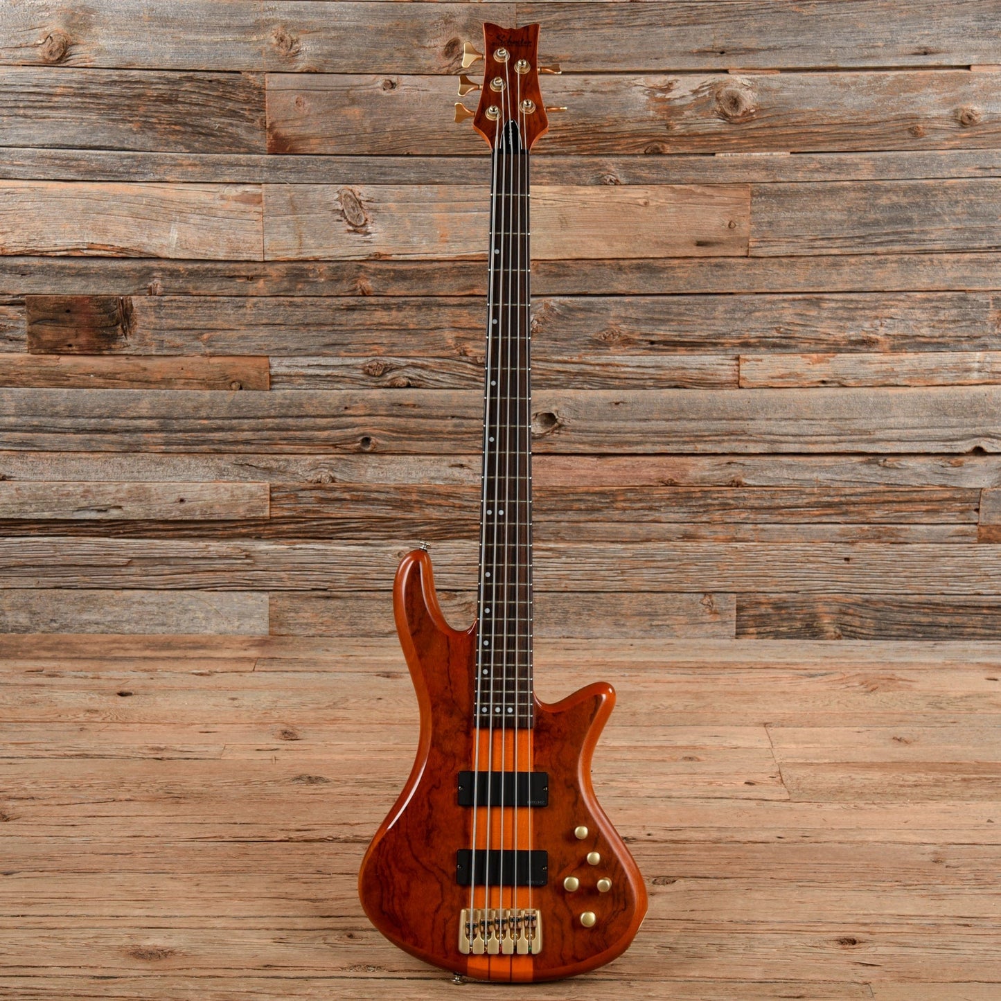 Schecter Stiletto Studio 5 Honey Satin 2010 Bass Guitars / 5-String or More