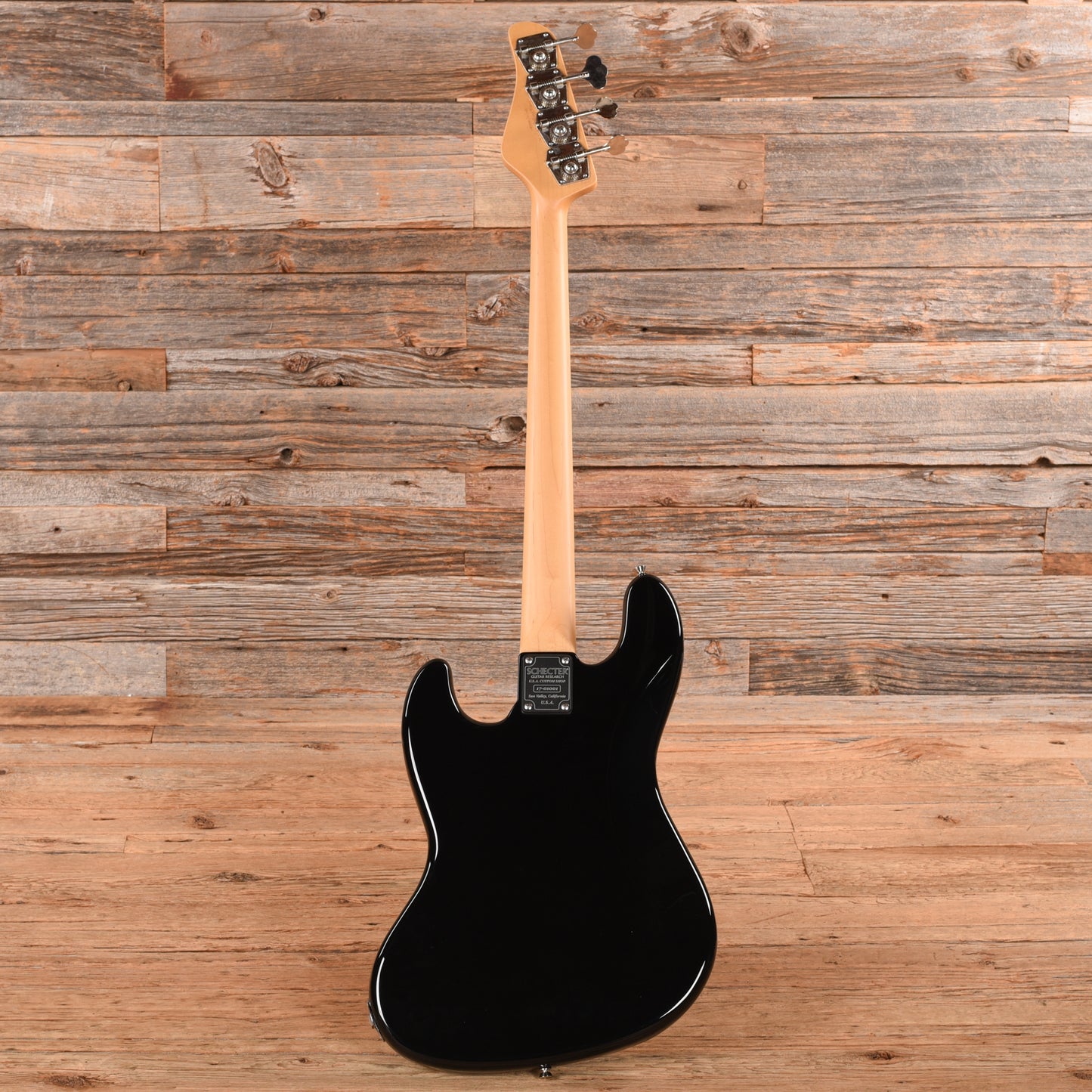 Schecter Custom J Black 2017 Bass Guitars