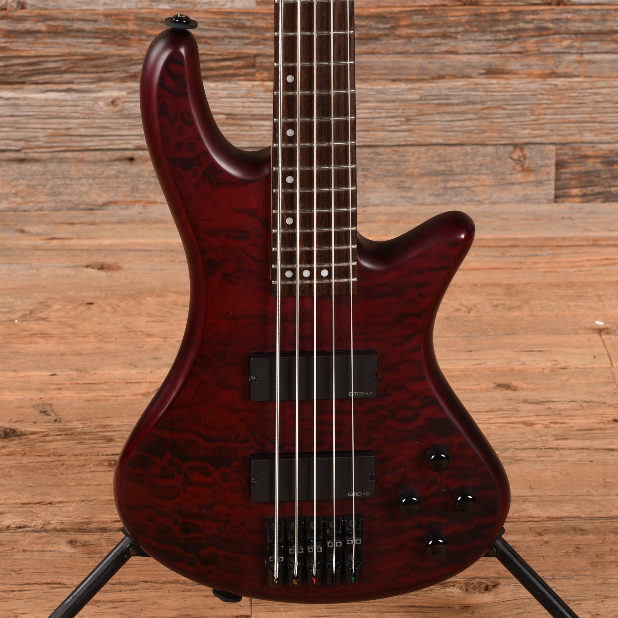 Schecter Stiletto Custom-5 Active Vampyre Red 2014 Bass Guitars