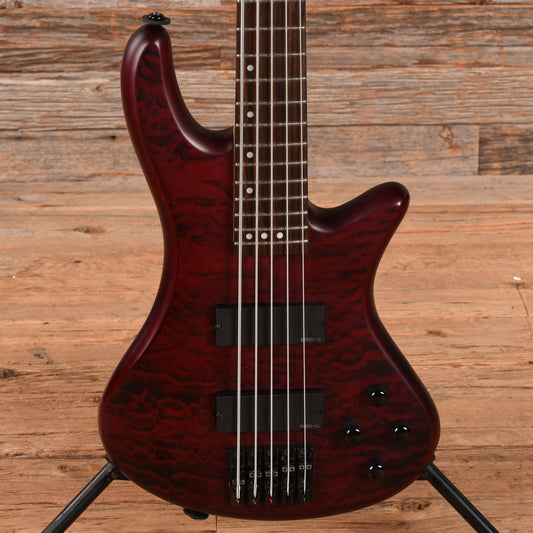 Schecter Stiletto Custom-5 Active Vampyre Red 2014 Bass Guitars