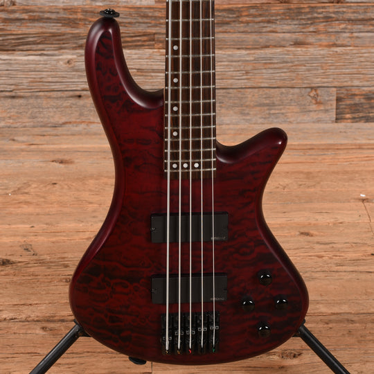 Schecter Stiletto Custom-5 Active Vampyre Red 2014 Bass Guitars