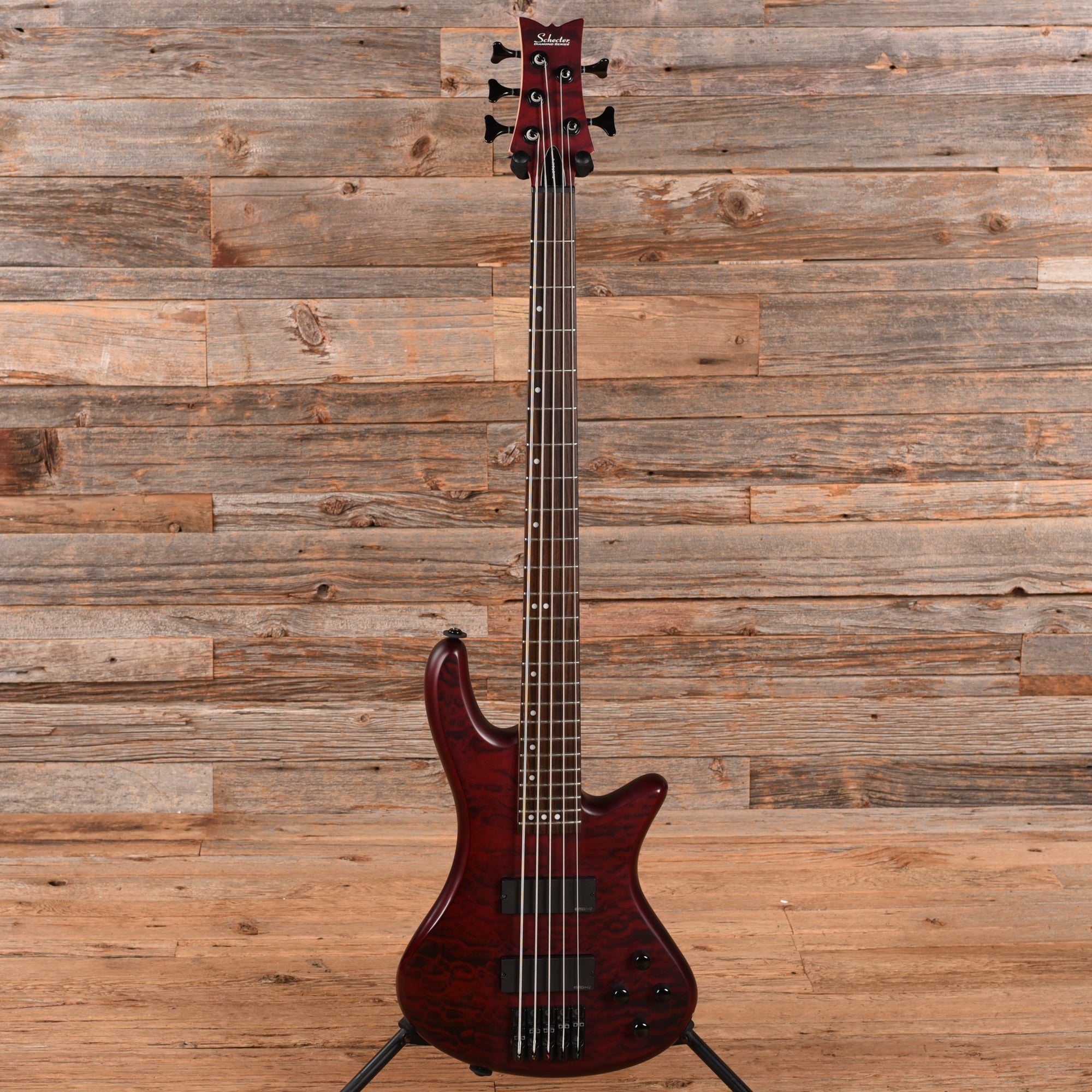 Schecter Stiletto Custom-5 Active Vampyre Red 2014 Bass Guitars