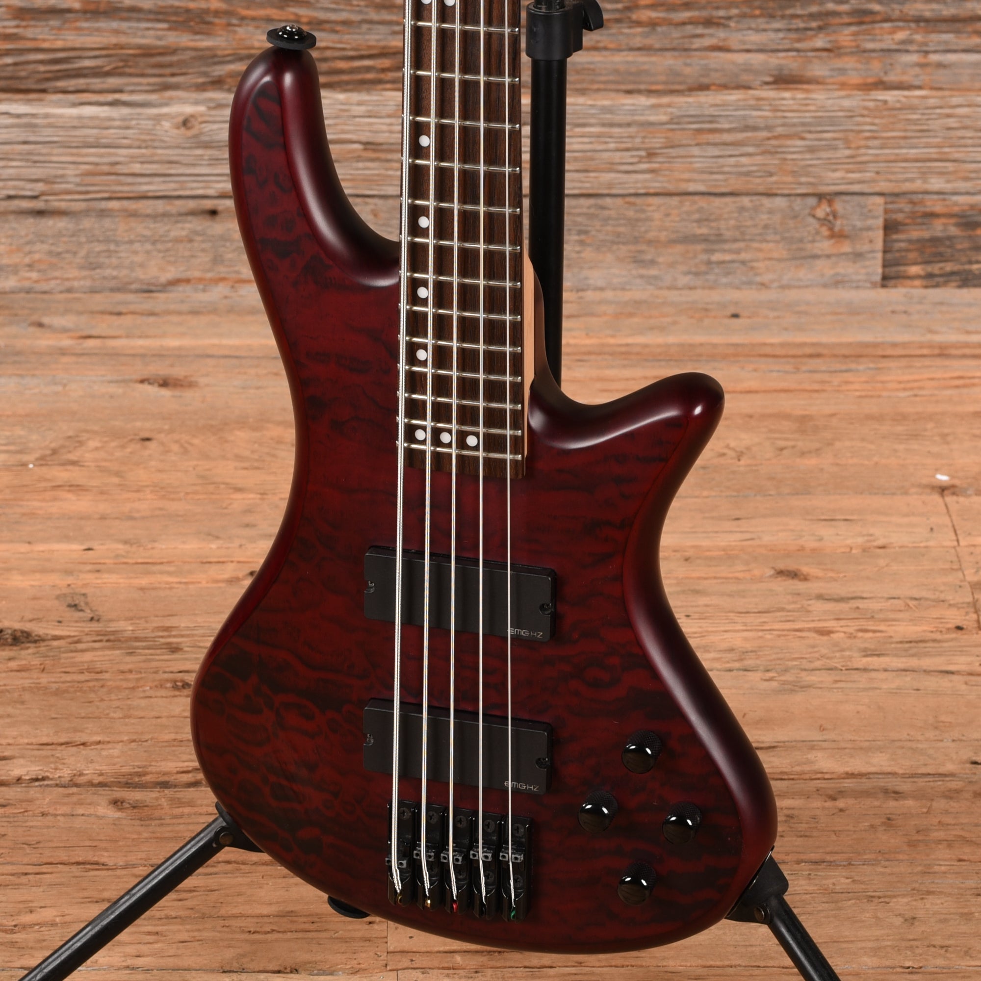 Schecter Stiletto Custom-5 Active Vampyre Red 2014 Bass Guitars
