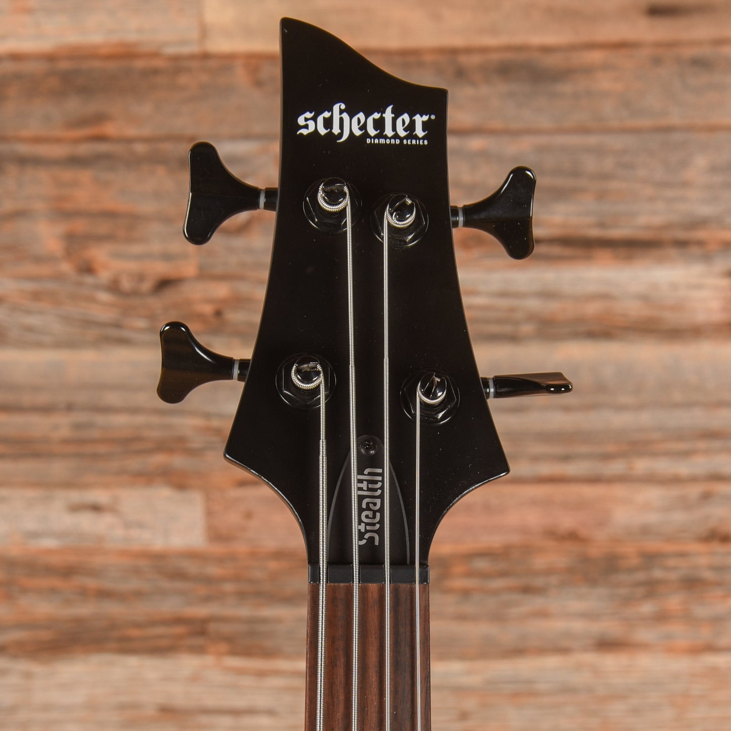 Schecter Stiletto Stealth Satin Black 2025 Bass Guitars