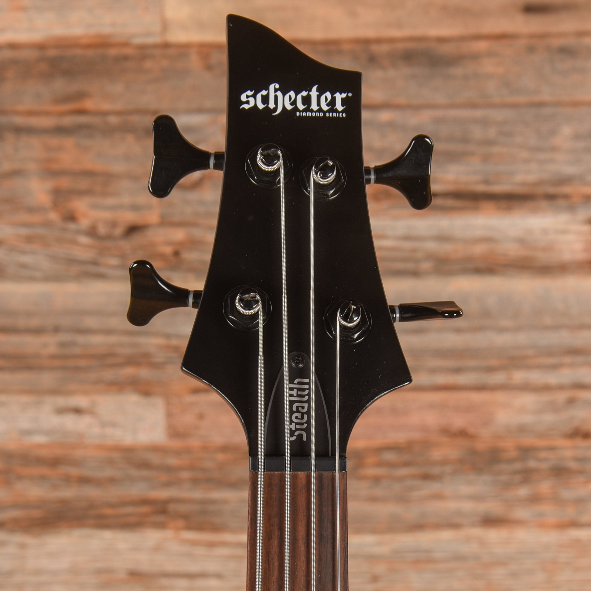 Schecter Stiletto Stealth Satin Black 2025 Bass Guitars