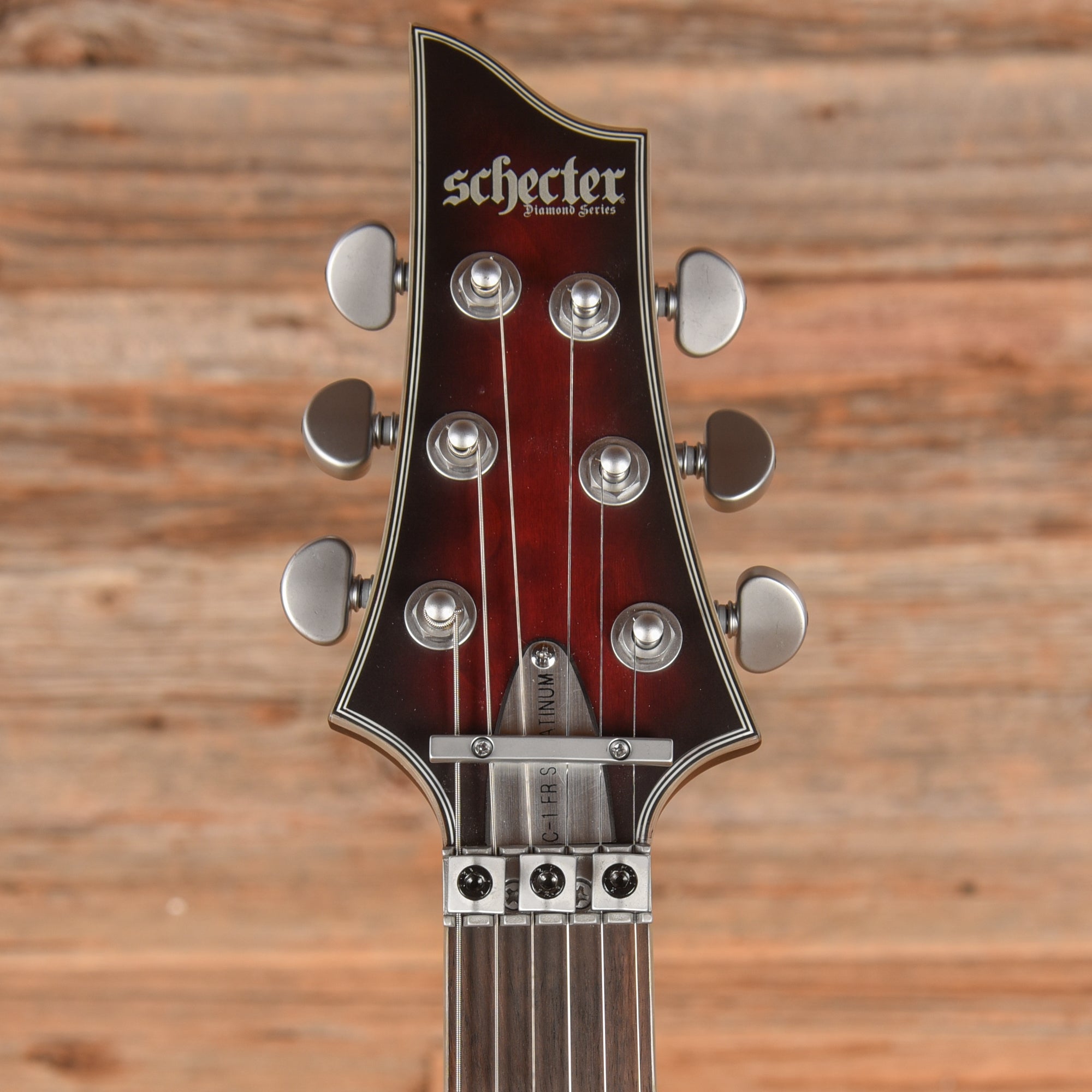 Schecter C-1 Platinum FR S Sustainiac Crimson Red Burst Satin 2024 Electric Guitars