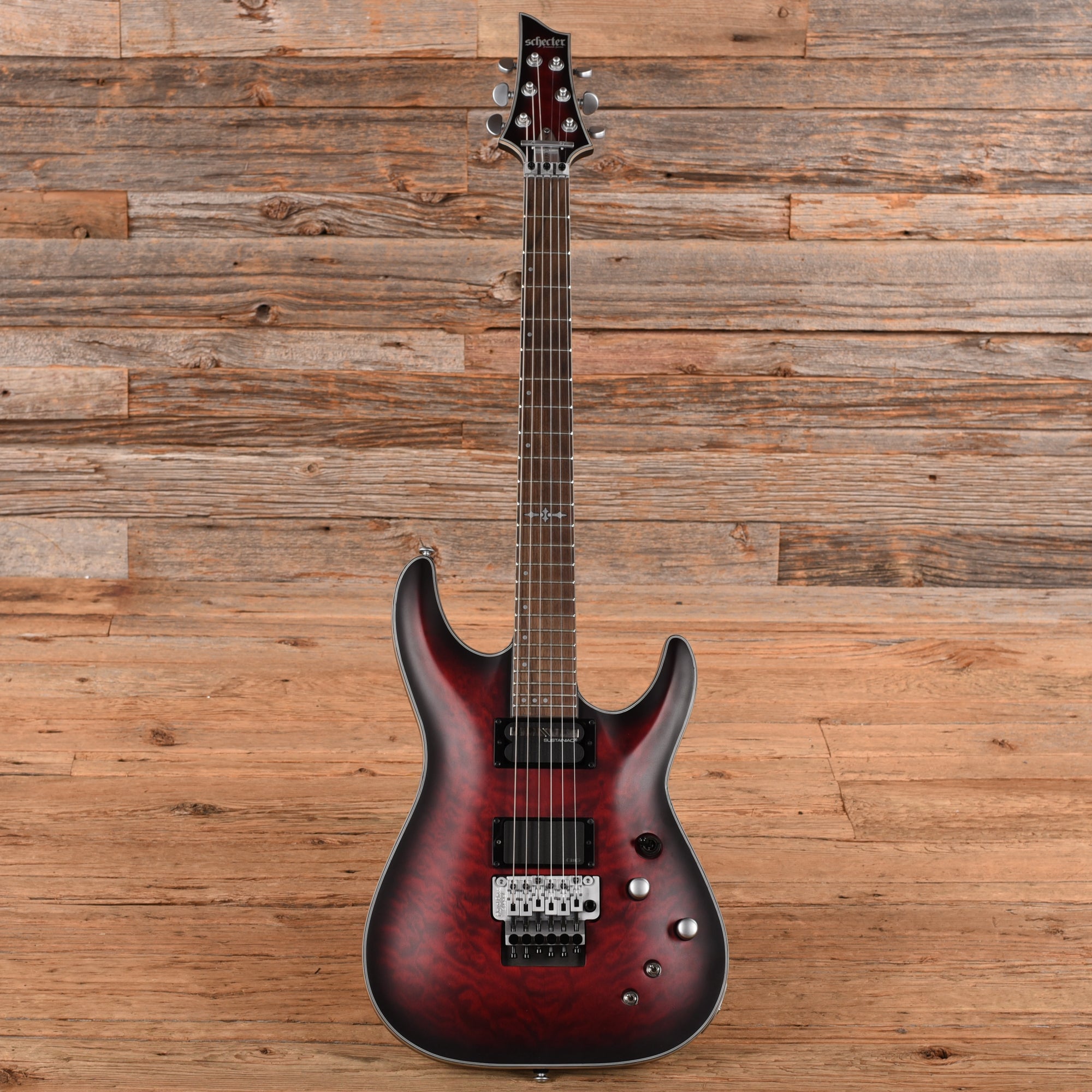 Schecter Diamond Series C-1 Platinum FR S Sustainiac Crimson Red Burst Stain 2024 Electric Guitars