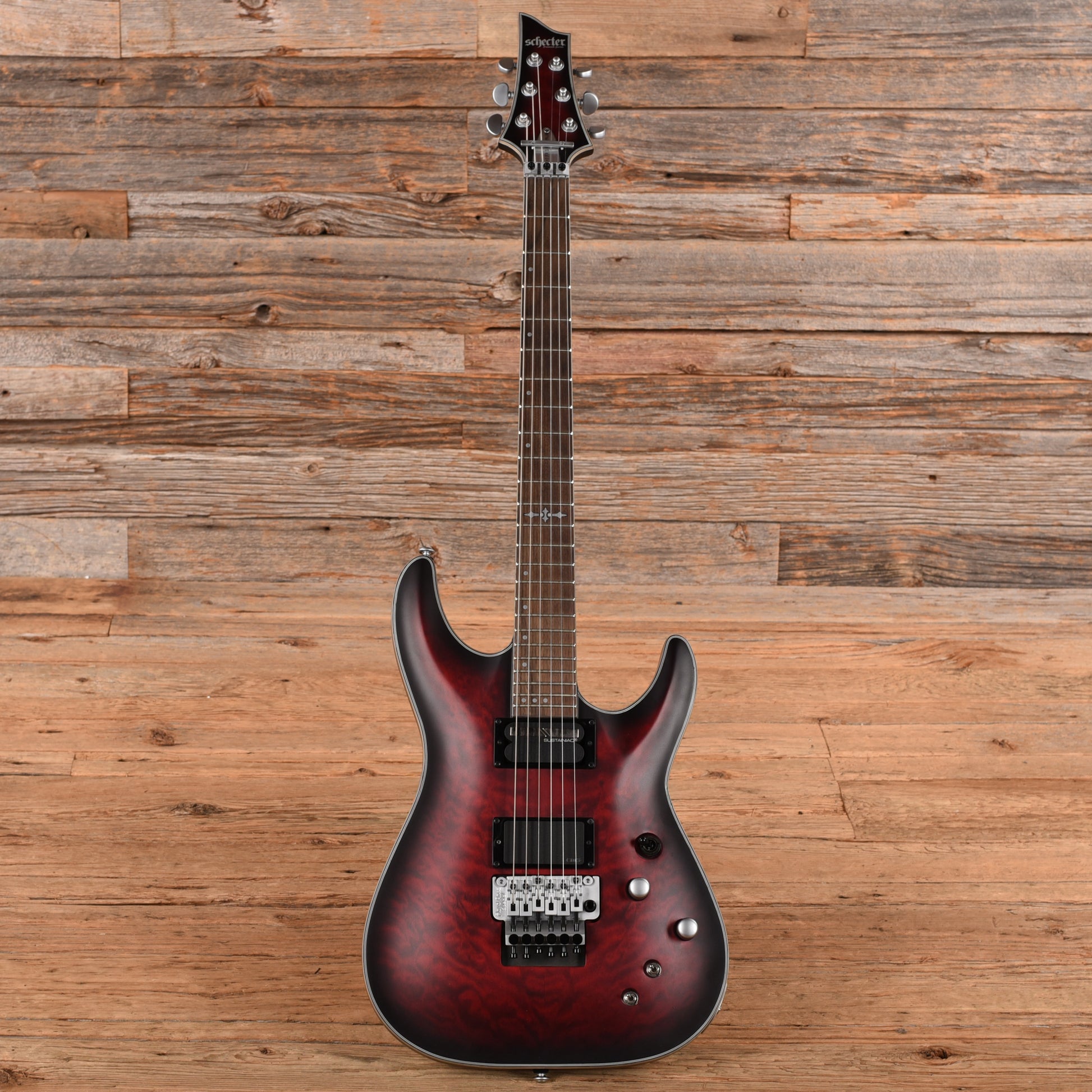 Schecter Diamond Series C-1 Platinum FR S Sustainiac Crimson Red Burst Stain 2024 Electric Guitars