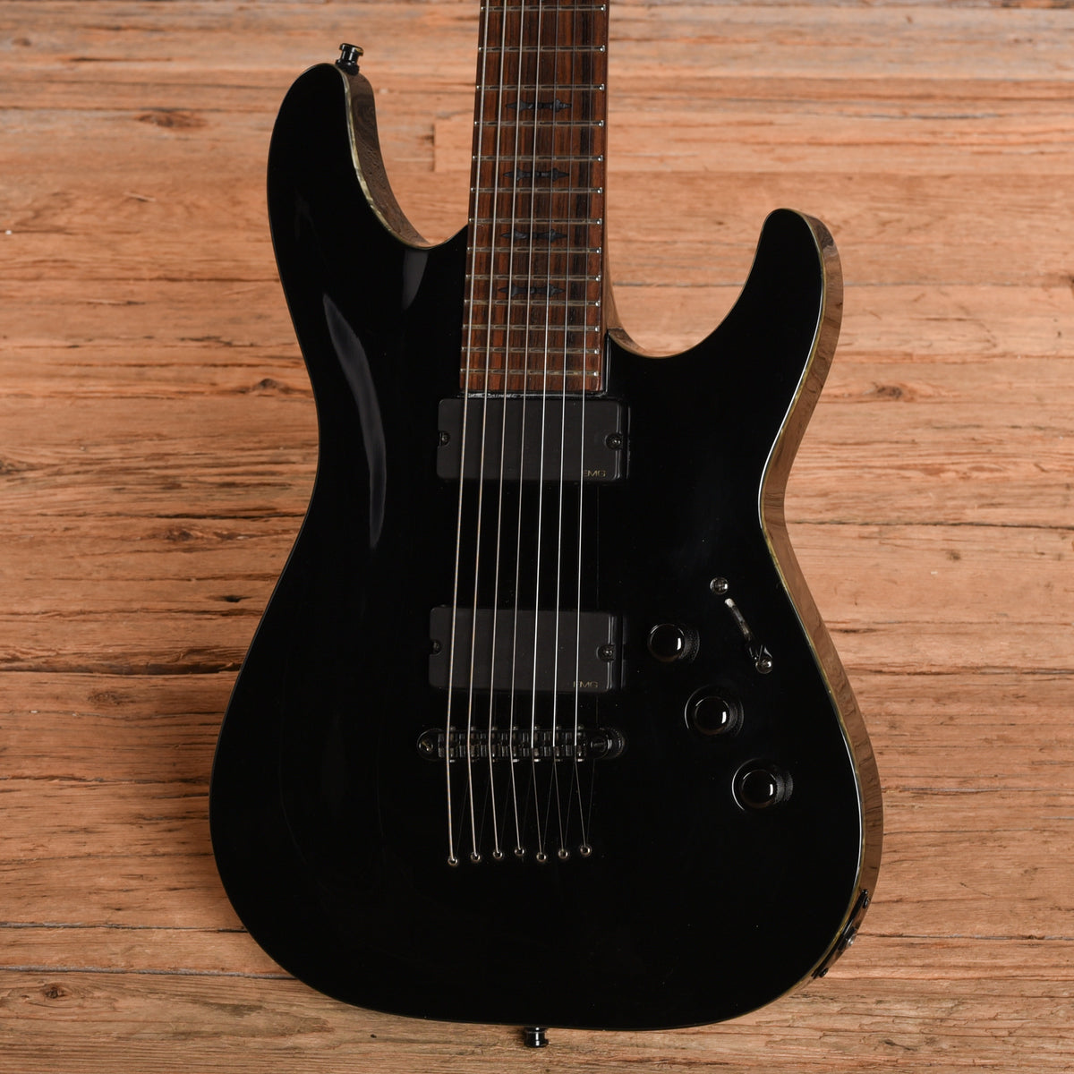 Schecter Diamond Series Hellraiser C-7 Black 2006 Electric Guitars