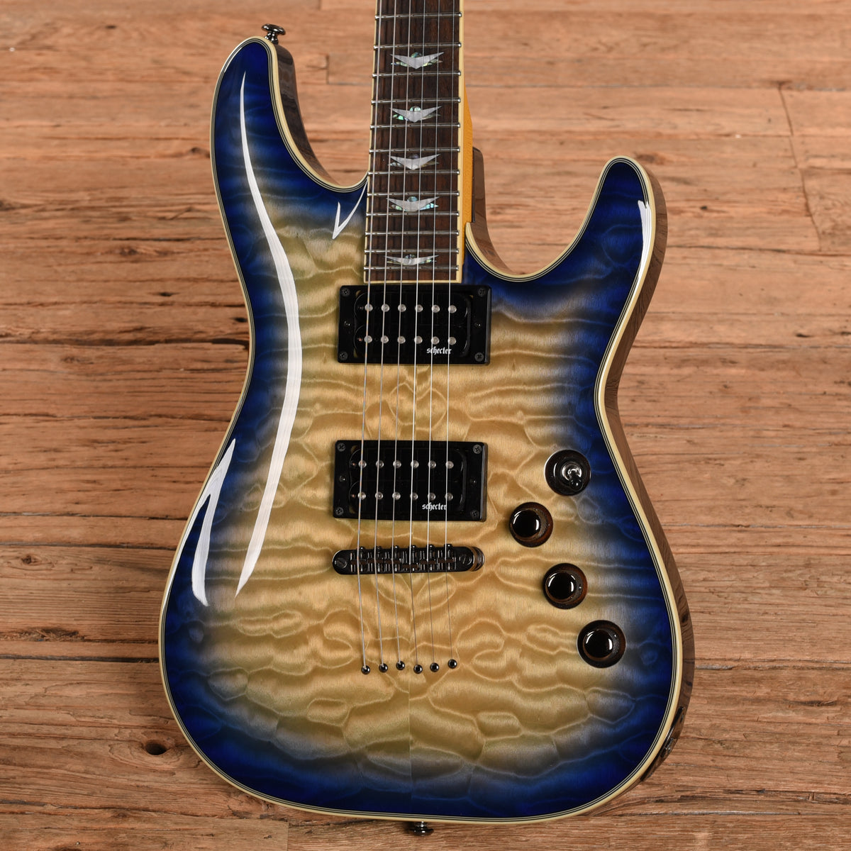 Schecter Omen Extreme 6 Ocean Blue Burst 2021 Electric Guitars