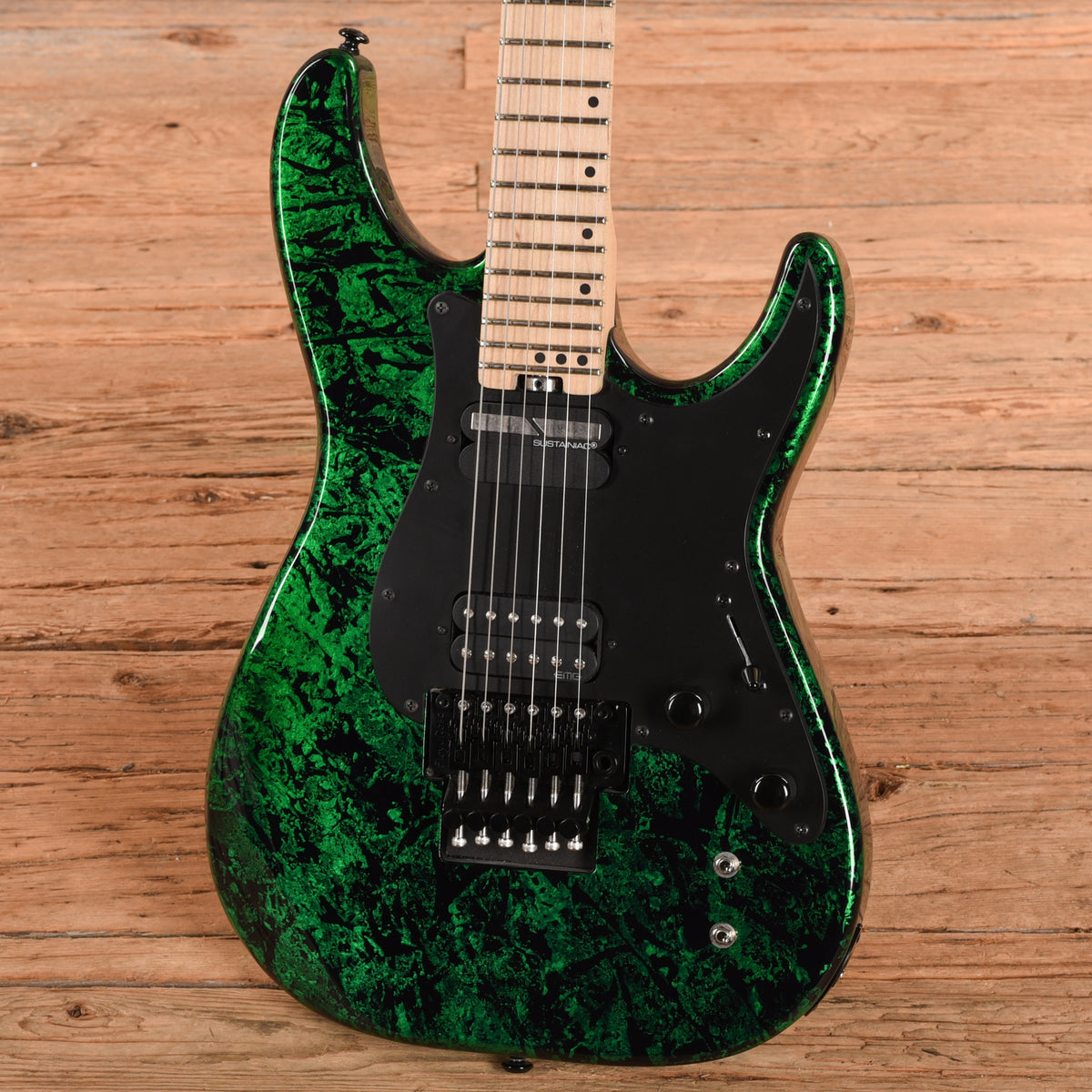 Schecter Sun Valley Super Shredder FR S Sustainiac Green Shatter 2024 Electric Guitars