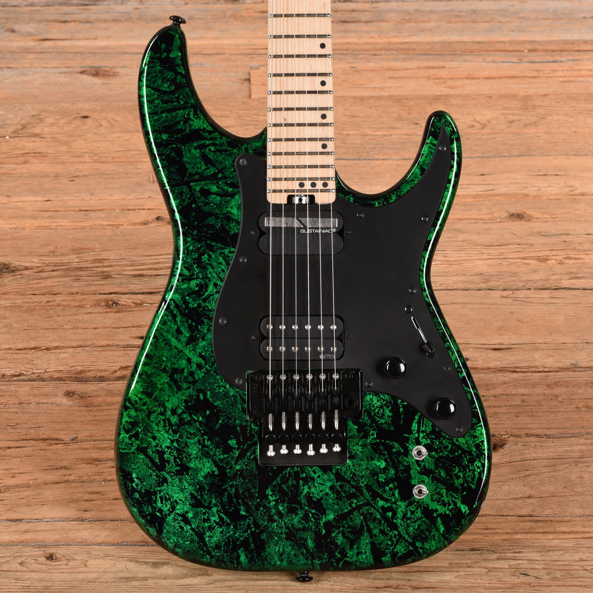 Schecter Sun Valley Super Shredder FR S Sustainiac Green Shatter 2024 Electric Guitars