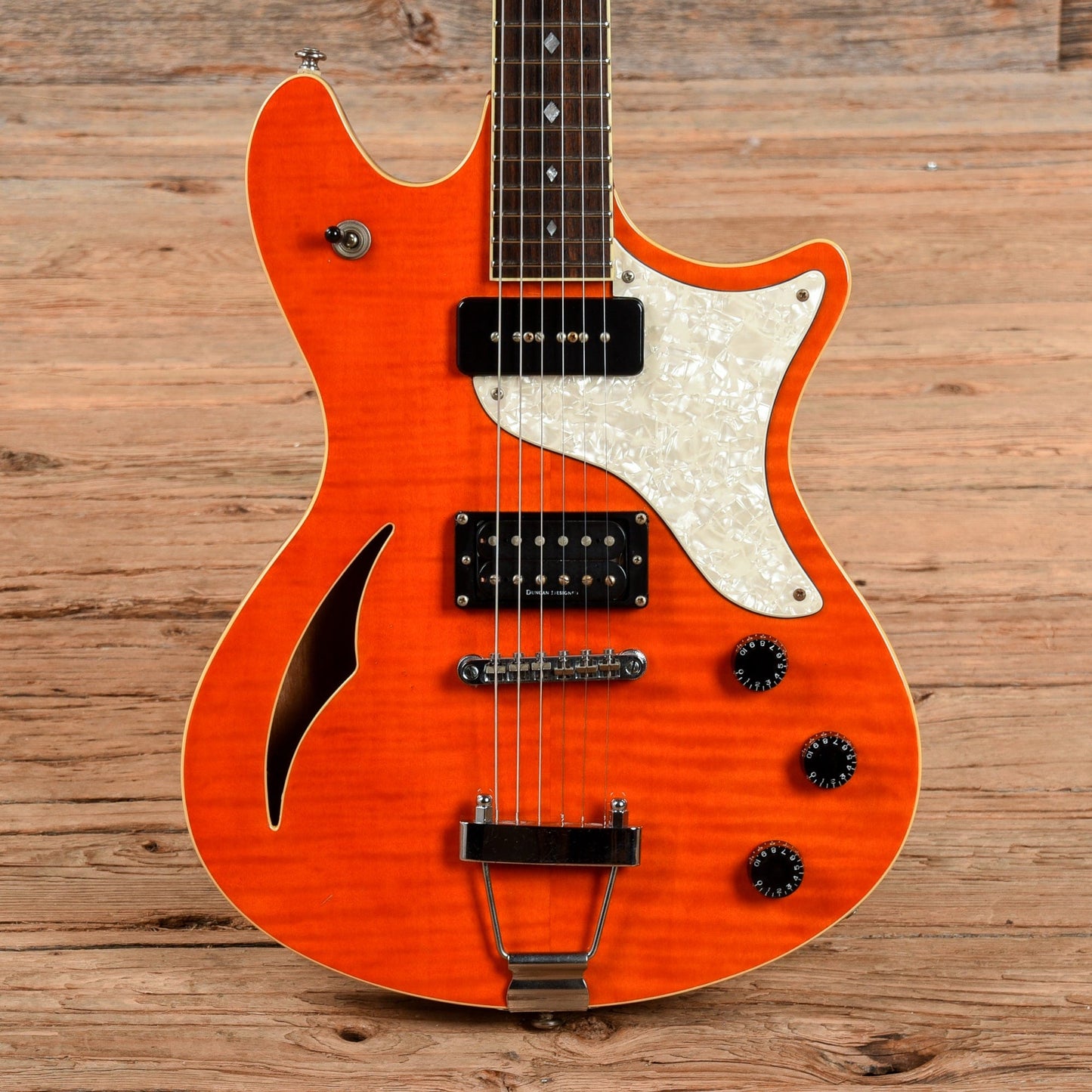 Schecter Diamond Series Tempest Orange Electric Guitars / Semi-Hollow