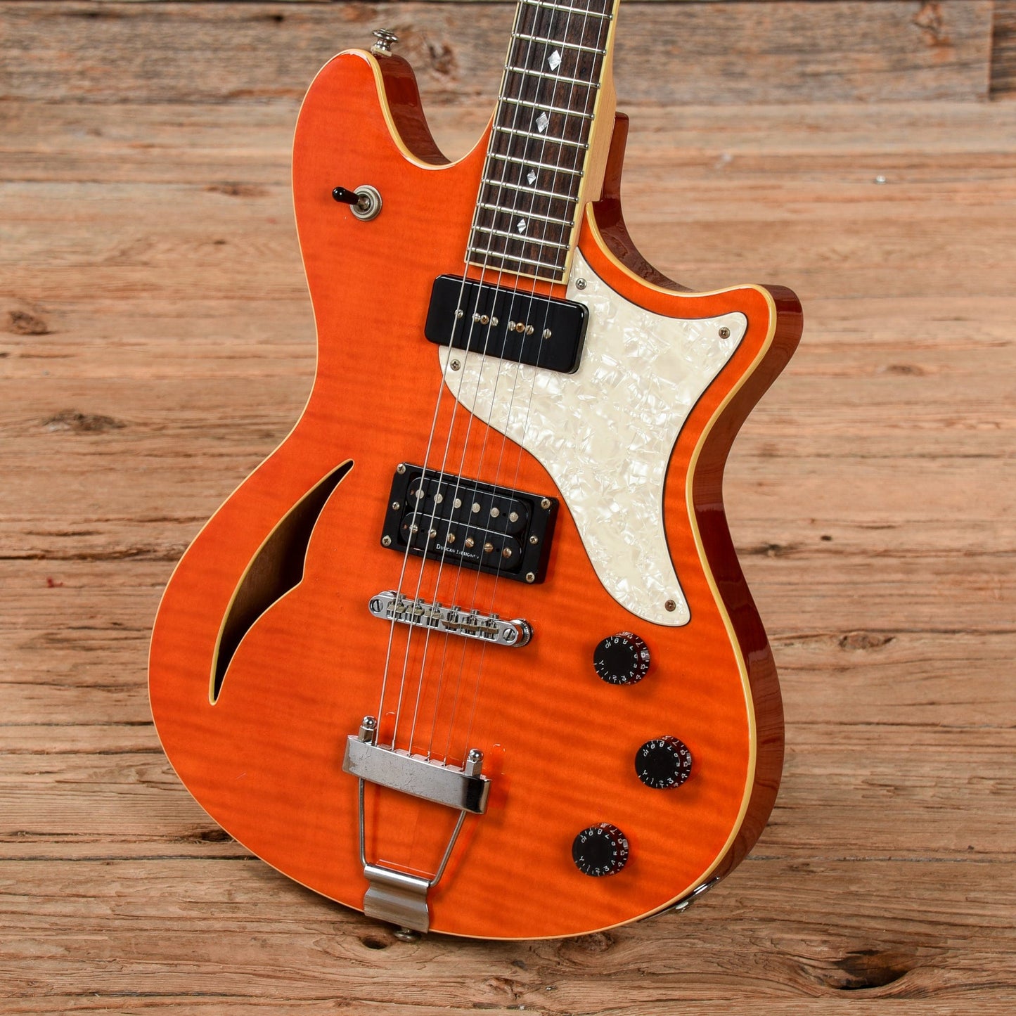 Schecter Diamond Series Tempest Orange Electric Guitars / Semi-Hollow